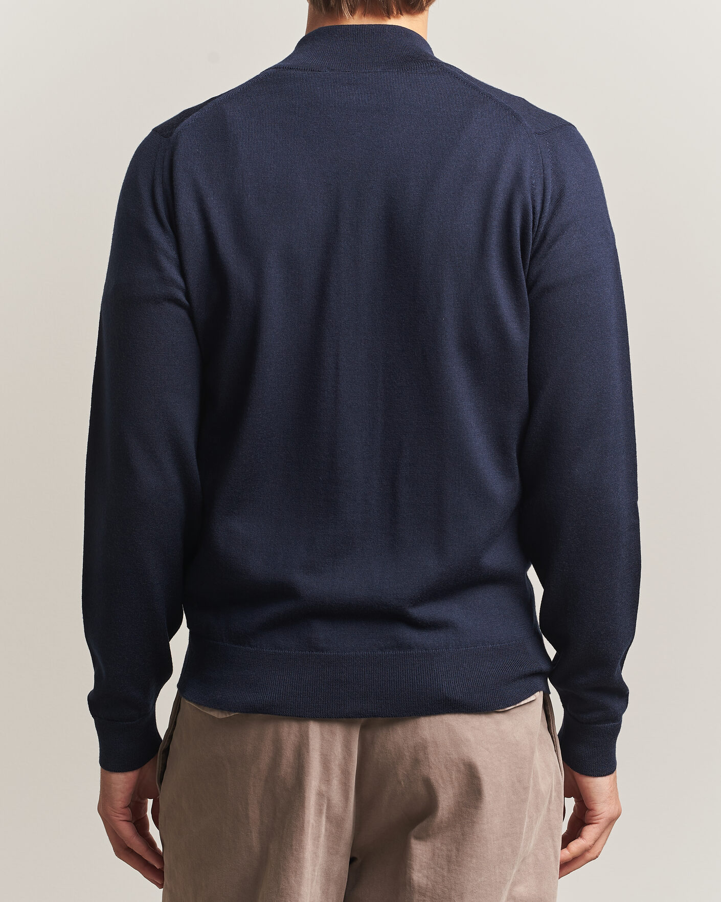 Uomini | Maglieria | John Smedley | Claygate Extra Fine Merino Full Zip Midnight