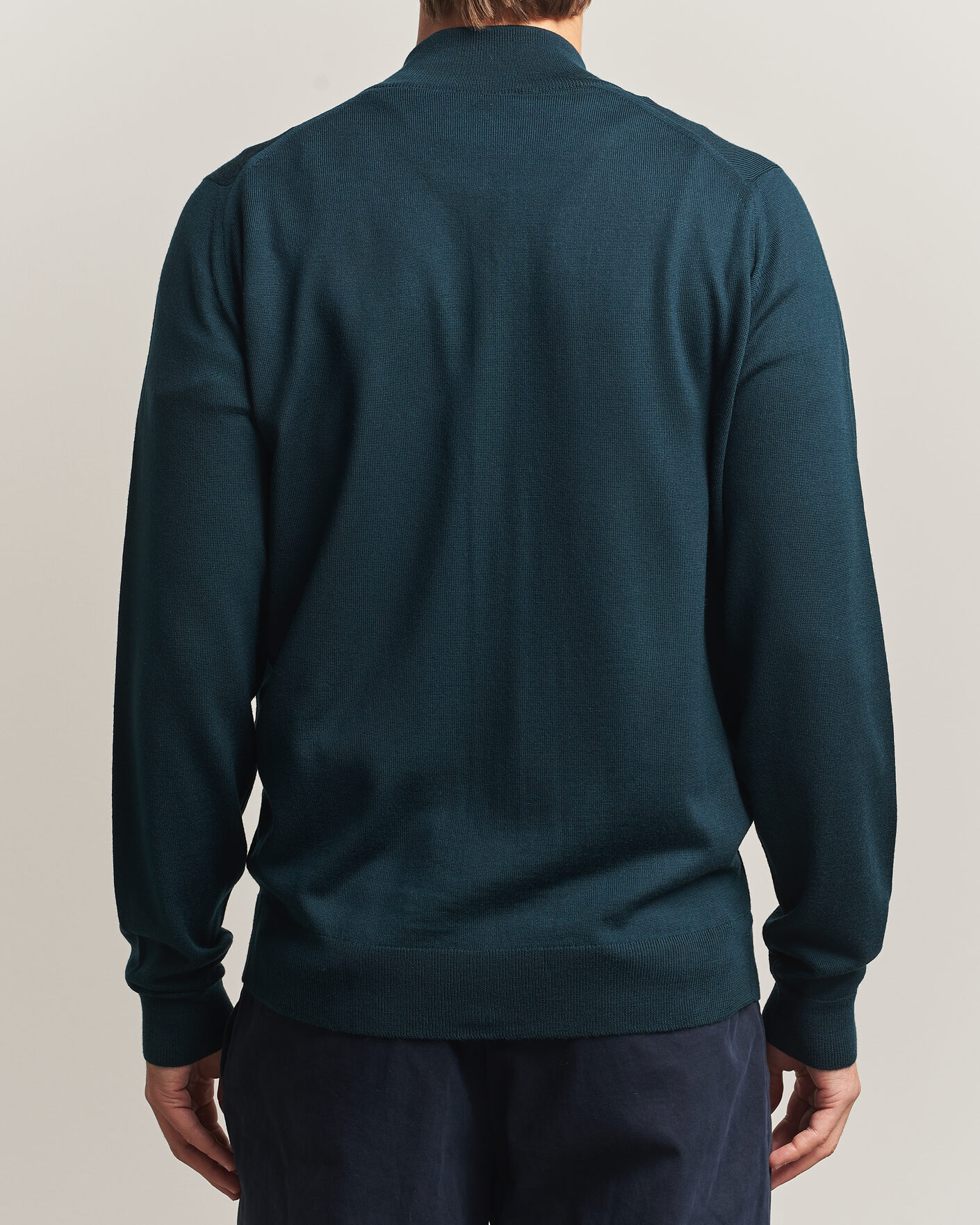 Uomini | Maglieria | John Smedley | Claygate Extra Fine Merino Full Zip Richardson Green