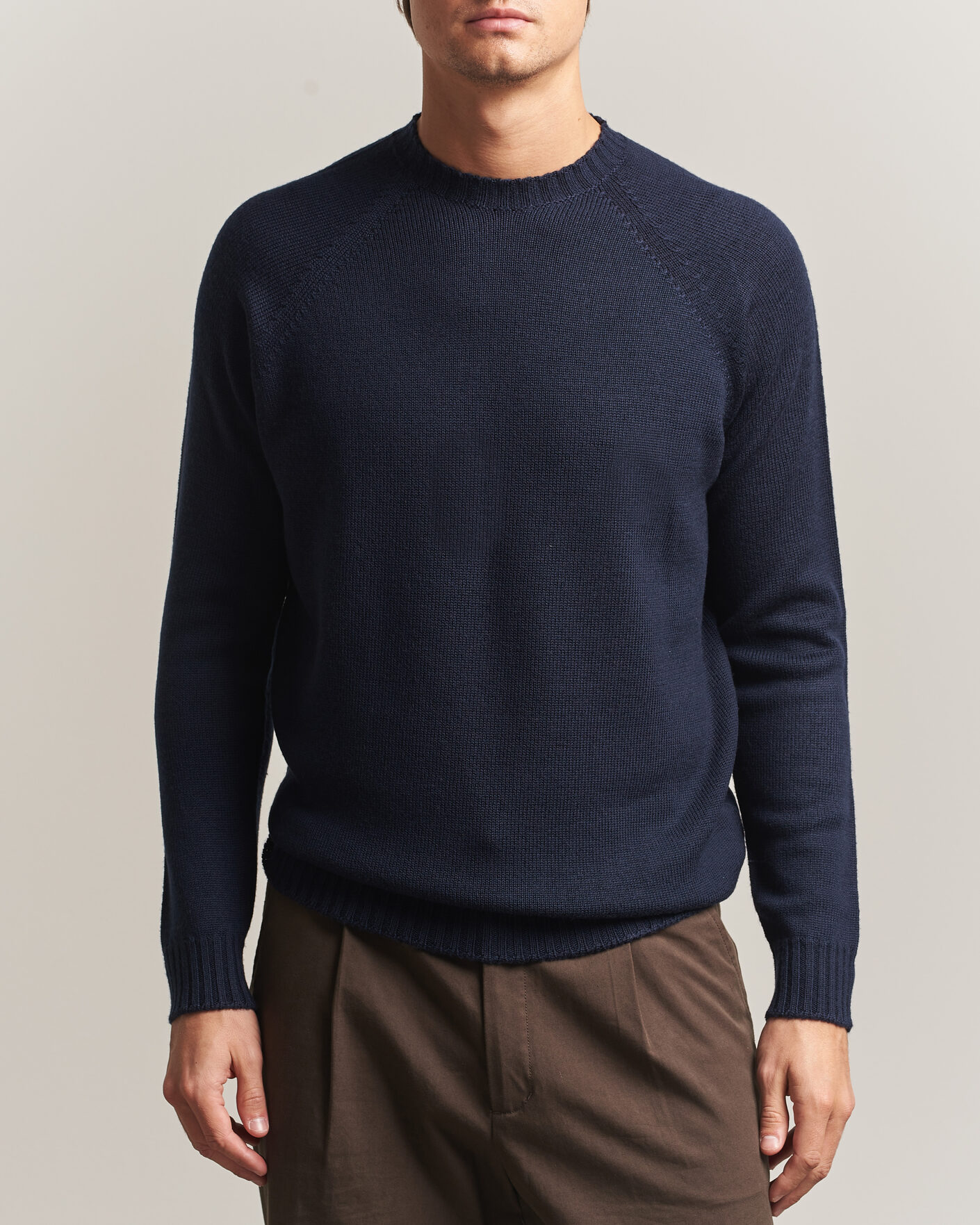 Uomini | Maglieria | John Smedley | Denver Extra Fine Merino Crew Neck Midnight