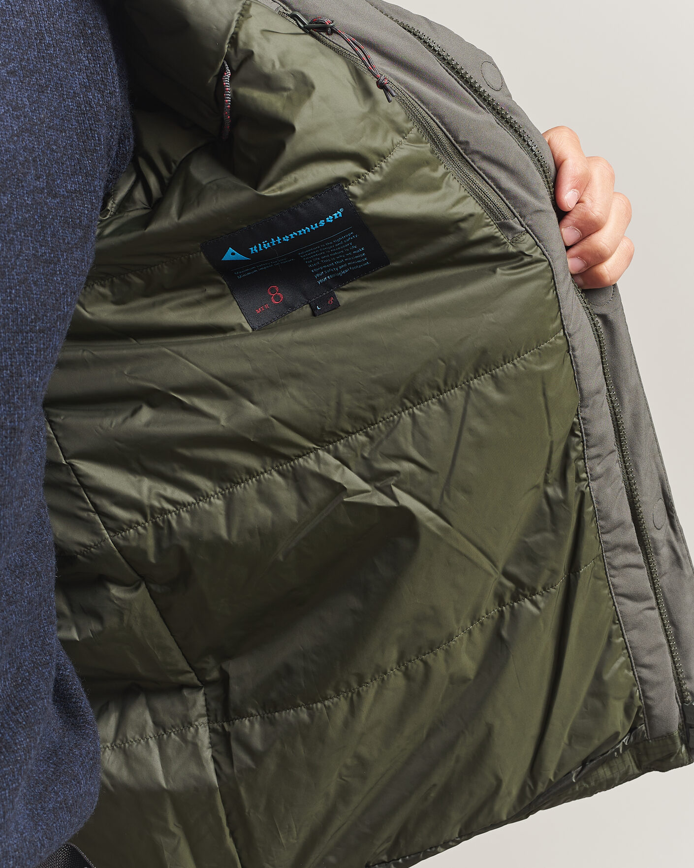 Uomini | Giacche | Klättermusen | Rå Hood Jacket Dusky Green
