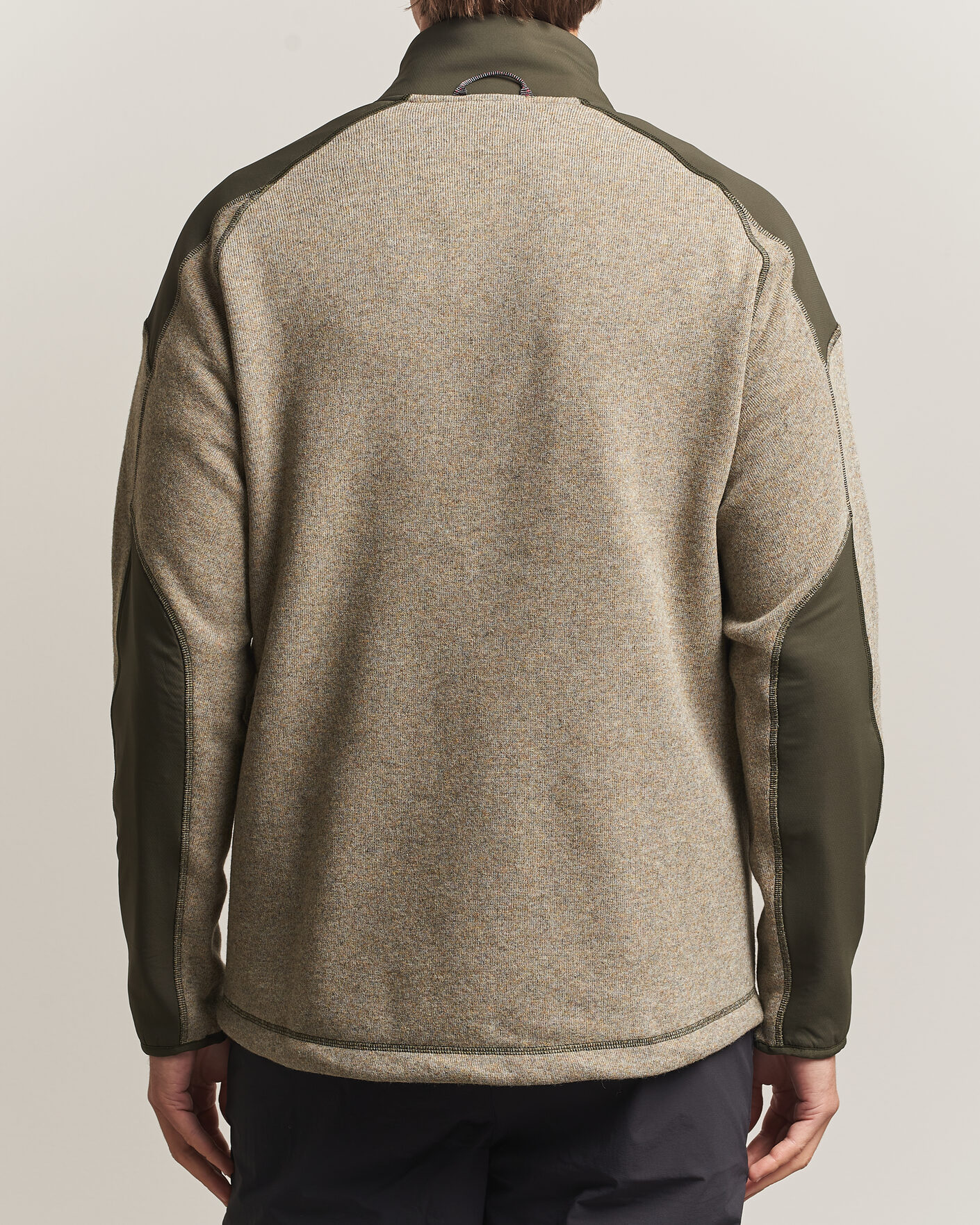 Uomini | Maglieria | Klättermusen | Balderus Wool Fleece Hood Jacket Rosin Green