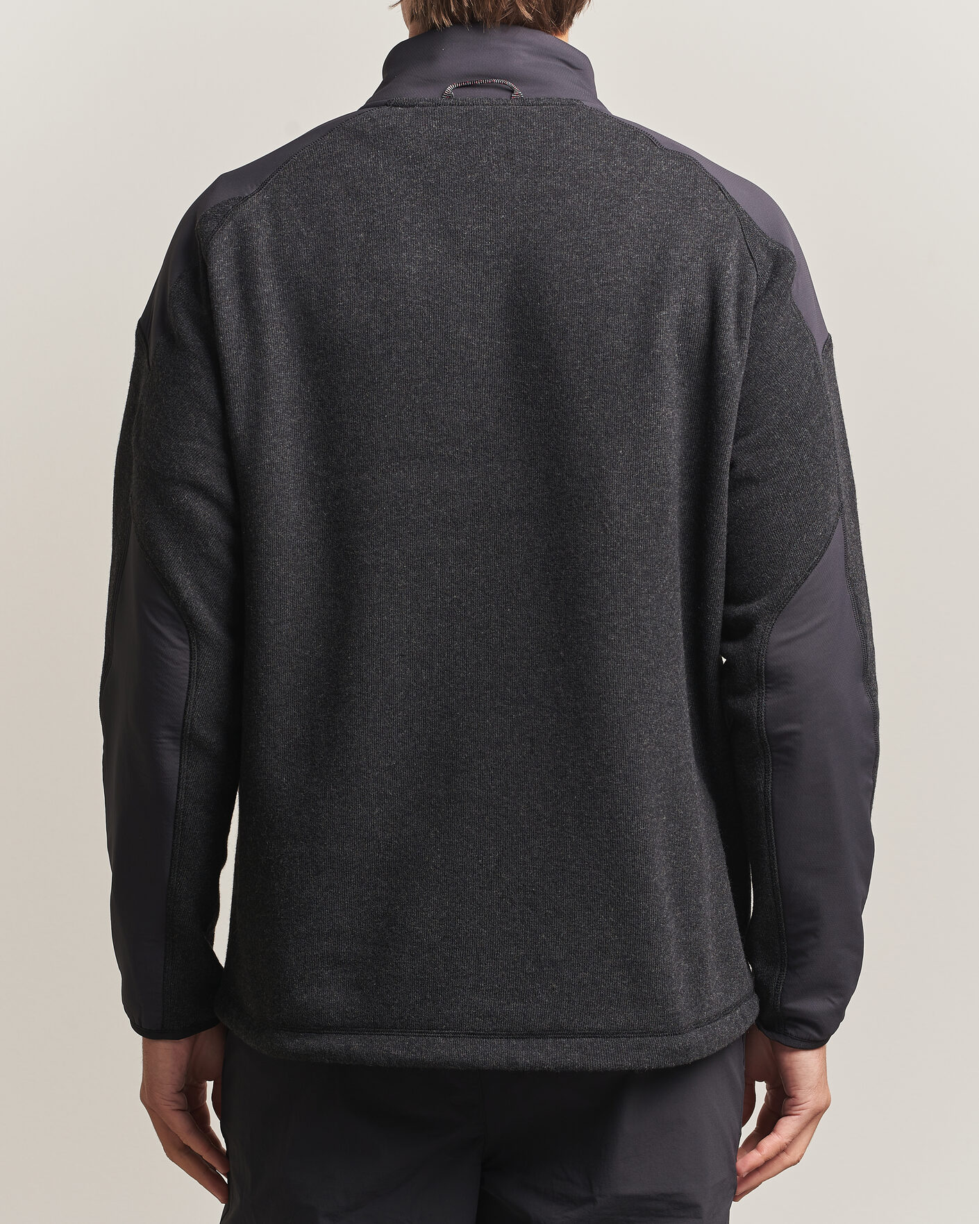 Uomini | Maglieria | Klättermusen | Balderus Wool Fleece Hood Jacket Black