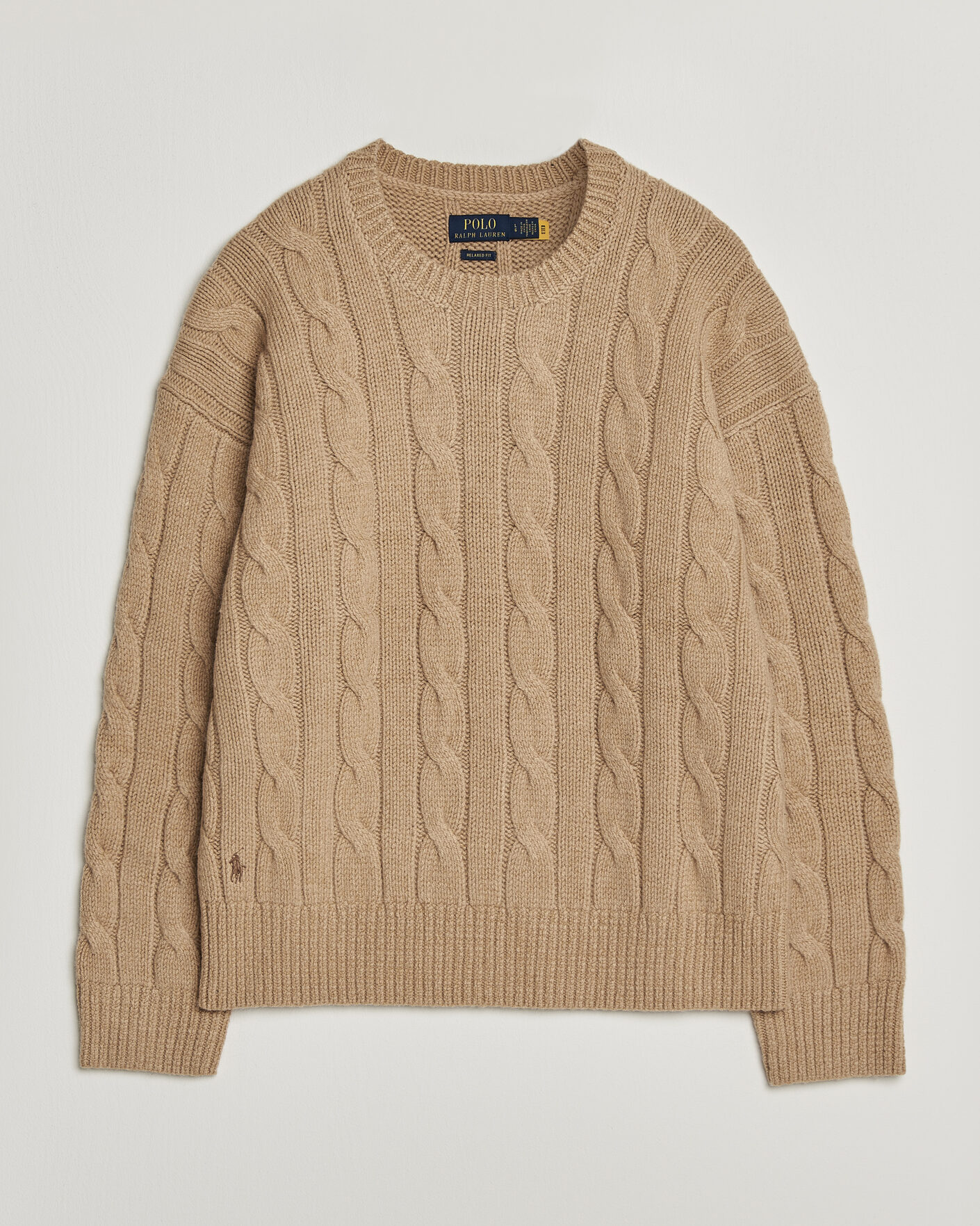 Uomini | Maglieria | Polo Ralph Lauren | Exploded Cabel Sweater Camel Melange