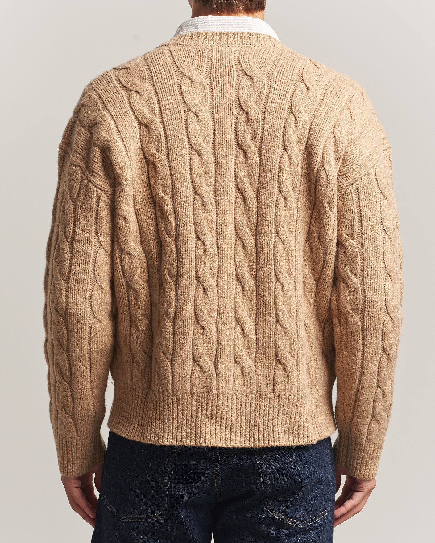 Uomini | Maglieria | Polo Ralph Lauren | Exploded Cabel Sweater Camel Melange