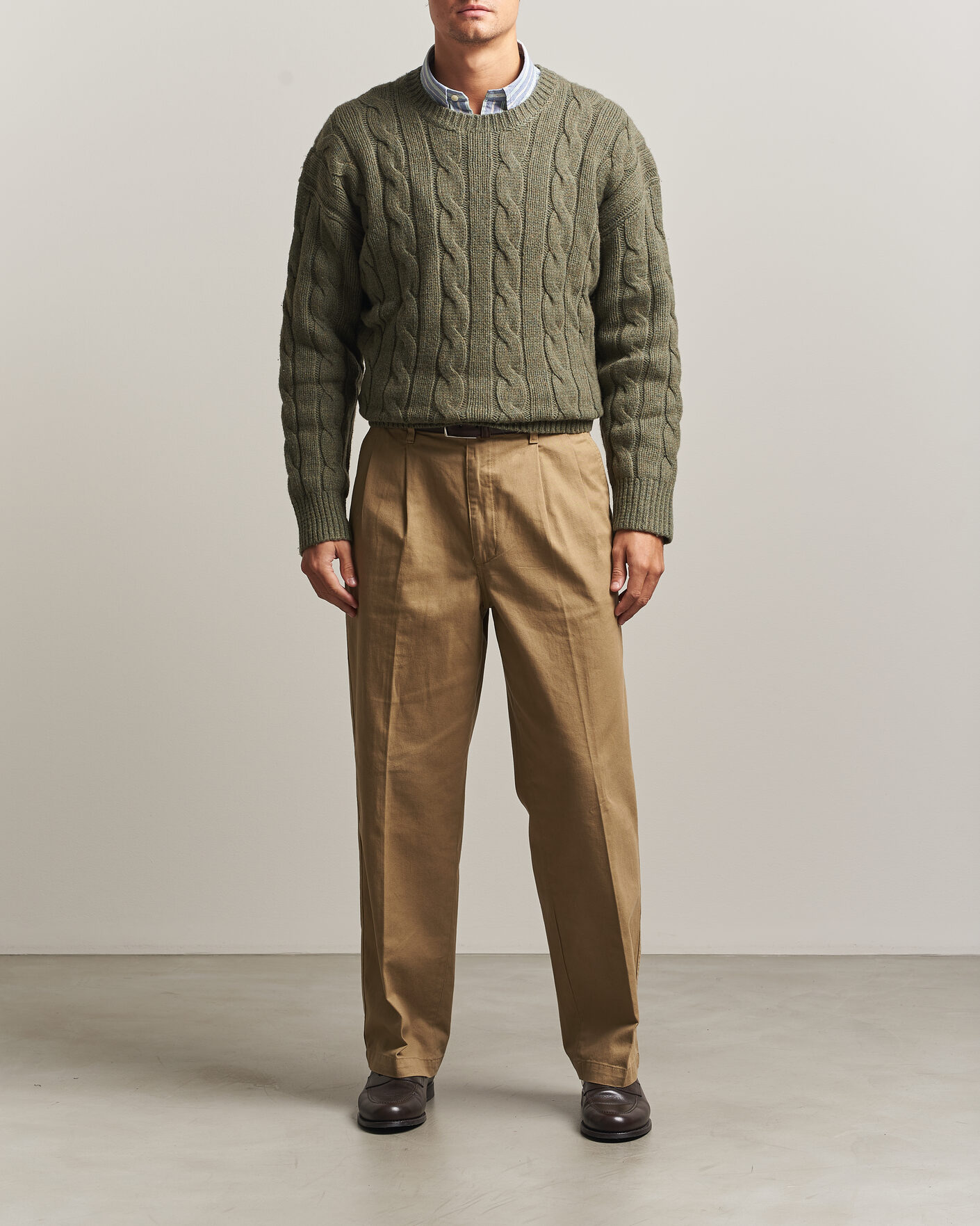 Uomini | Maglieria | Polo Ralph Lauren | Exploded Cabel Sweater Treron Olive