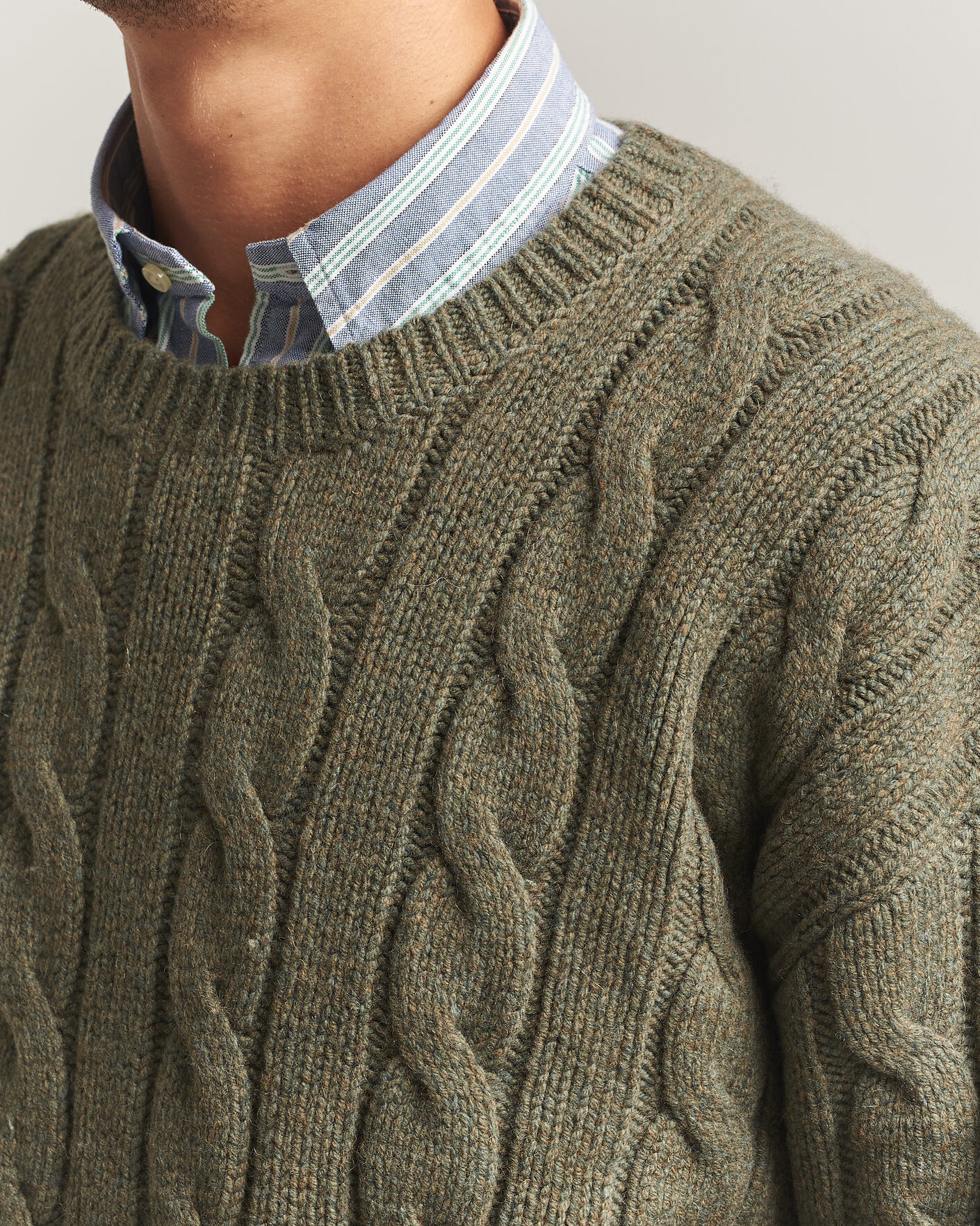 Uomini | Maglieria | Polo Ralph Lauren | Exploded Cabel Sweater Treron Olive