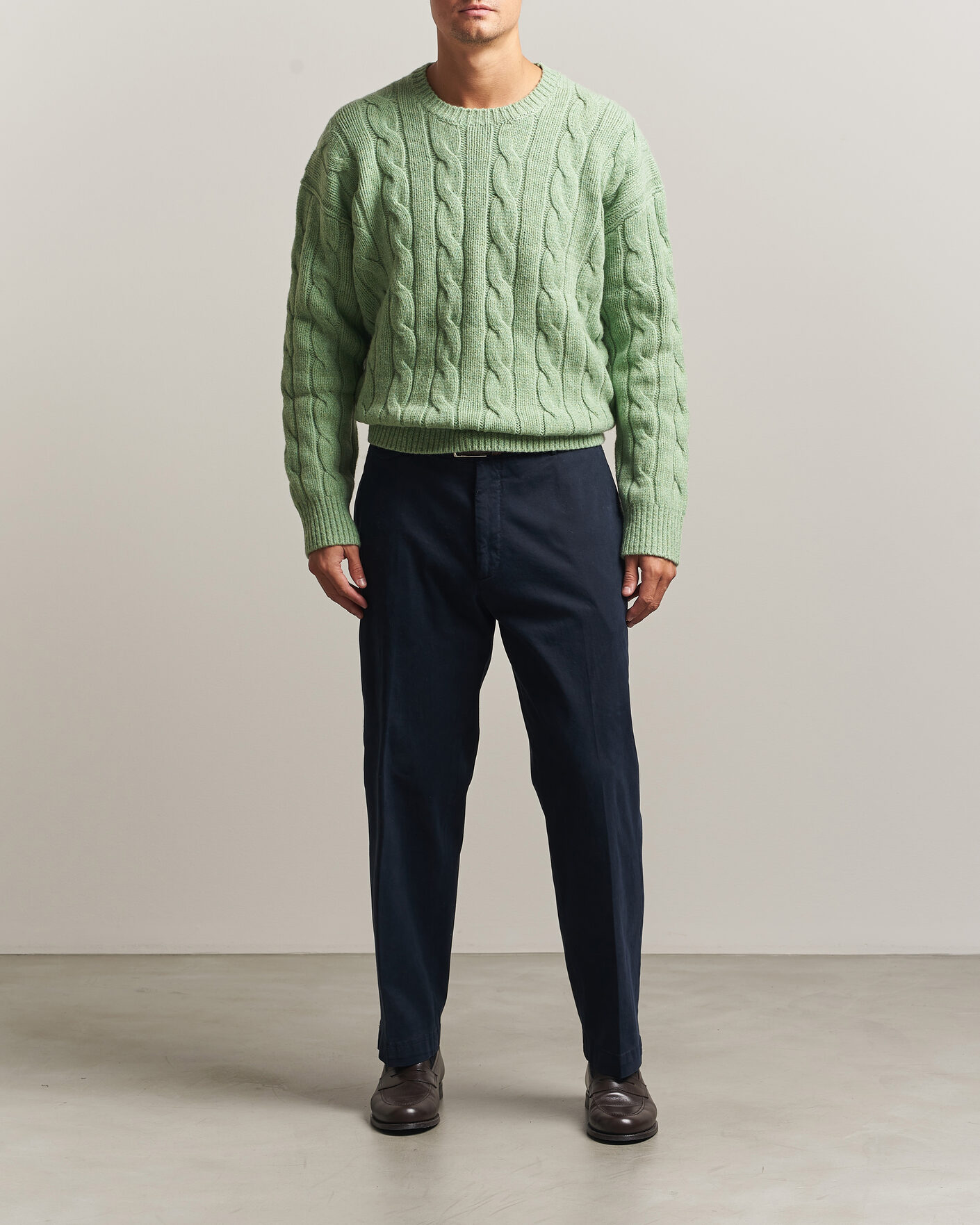 Uomini | Maglieria | Polo Ralph Lauren | Exploded Cabel Sweater Sprouting Green