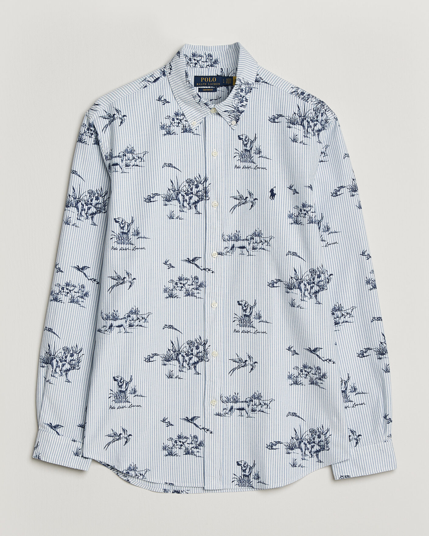 Uomini | Camicie | Polo Ralph Lauren | Custom Fit Printed Oxford Shirt Field & Pheasant