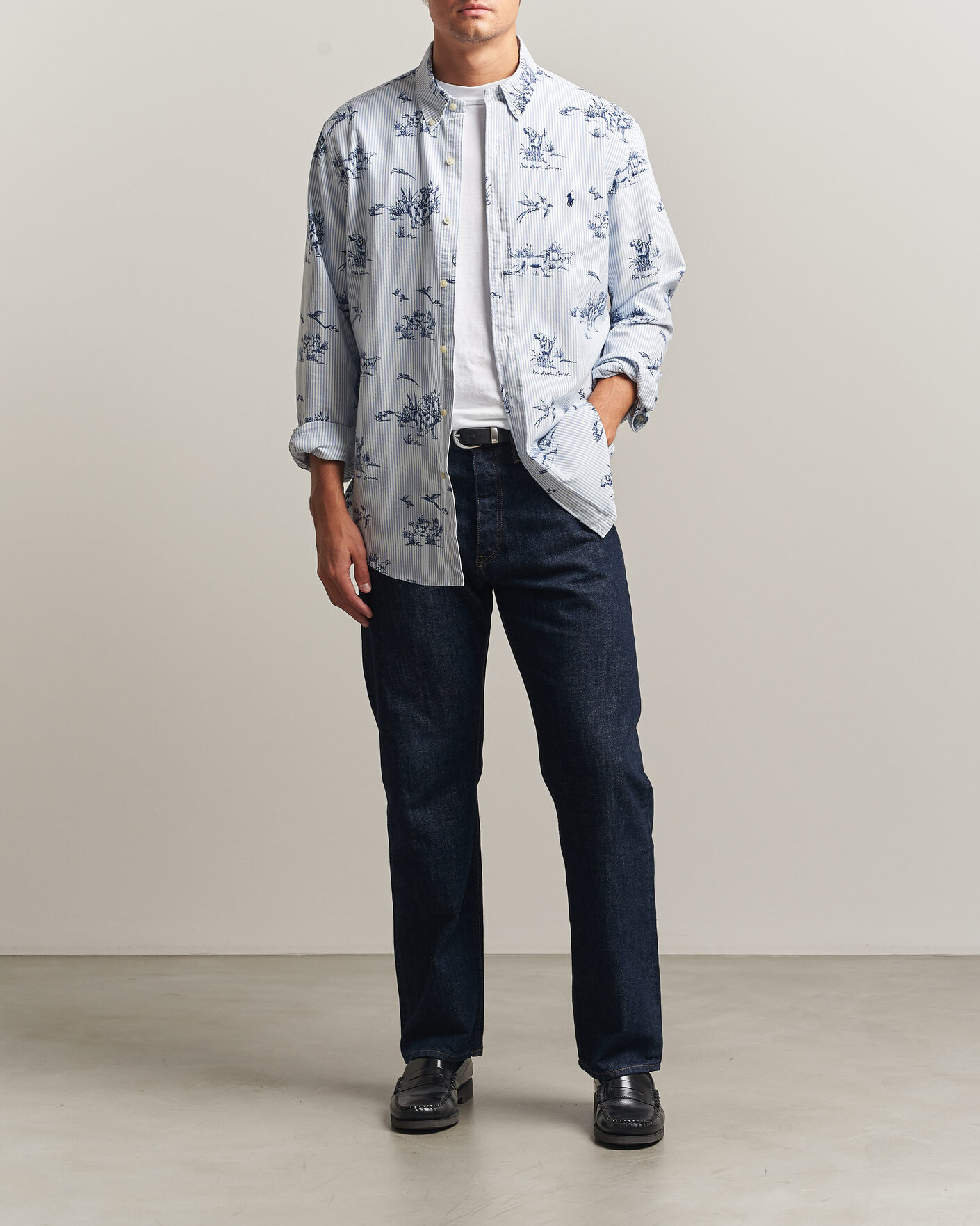 Uomini | Camicie | Polo Ralph Lauren | Custom Fit Printed Oxford Shirt Field & Pheasant