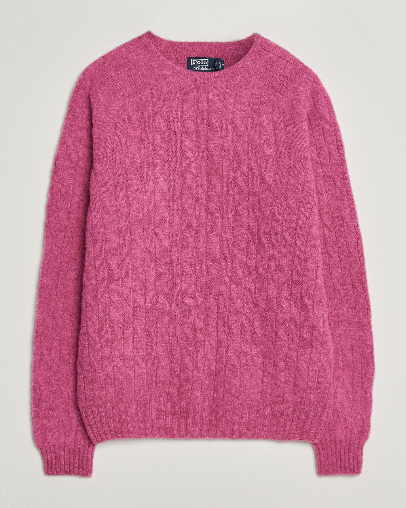Uomini | Maglieria | Polo Ralph Lauren | Shaggy Cable Merino Pullover Thulian Pink Heather