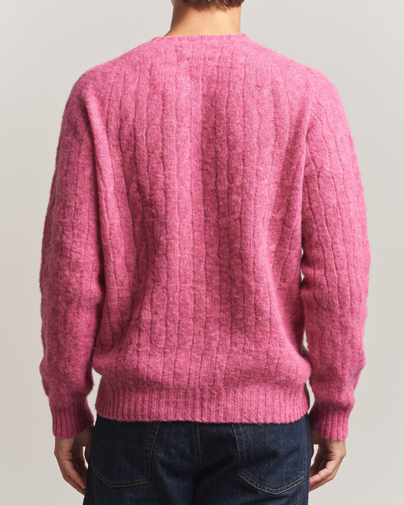 Uomini | Maglieria | Polo Ralph Lauren | Shaggy Cable Merino Pullover Thulian Pink Heather