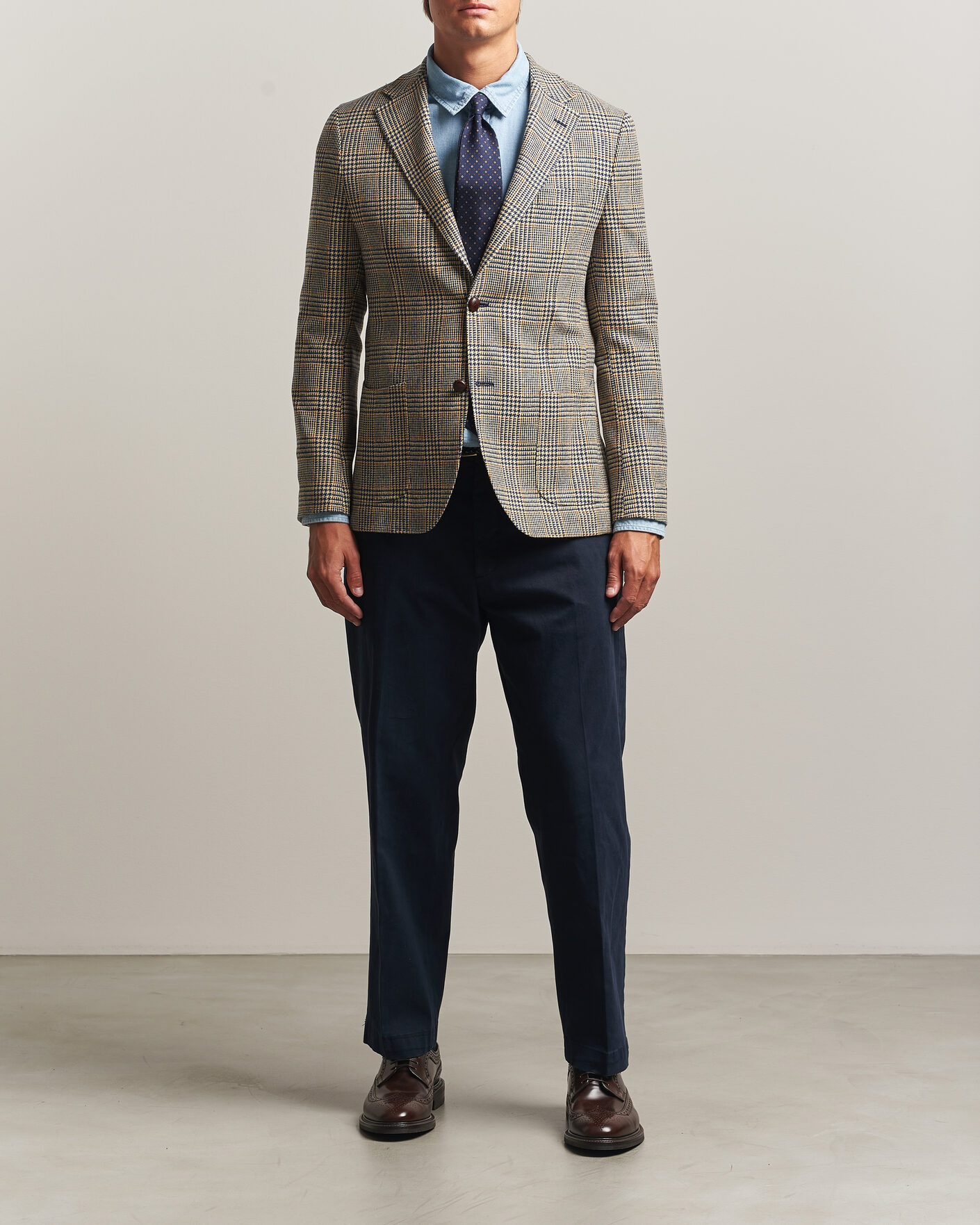 Uomini | Blazers | Morris | Merino Cashmere Blazer Blue