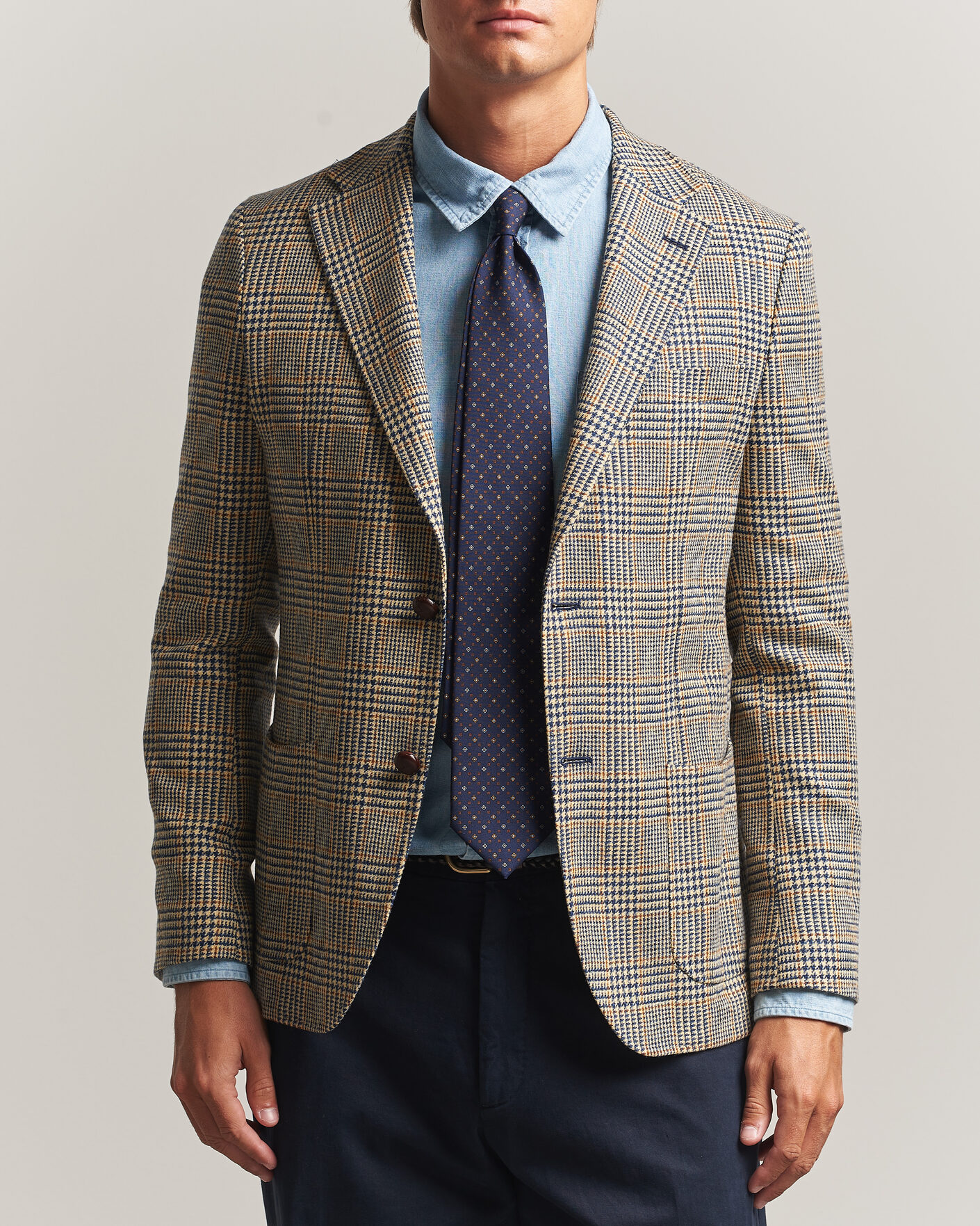 Uomini | Blazers | Morris | Merino Cashmere Blazer Blue
