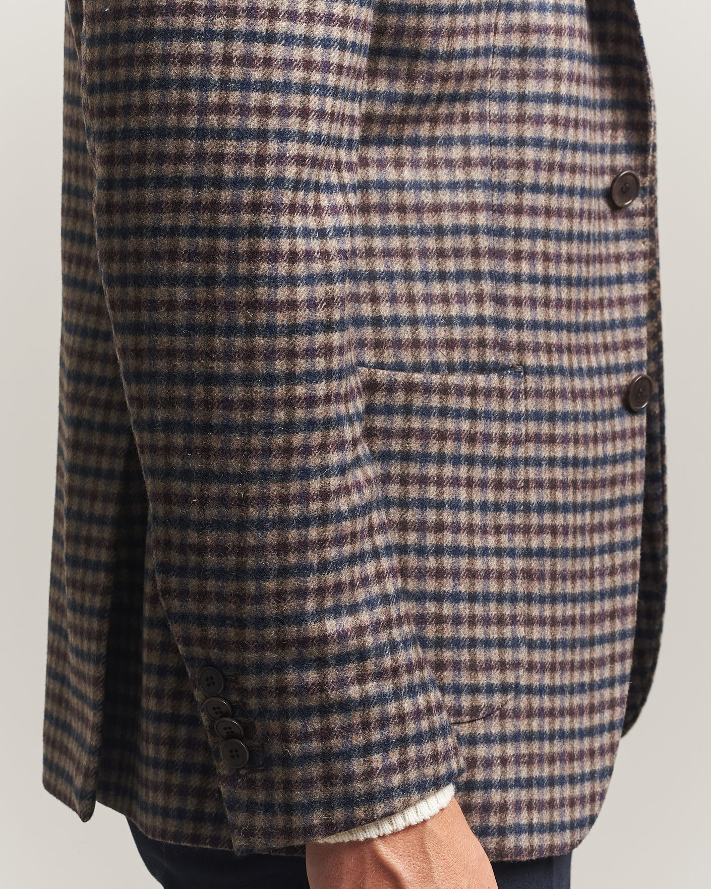 Uomini | Blazers | Morris | Soft Check Blazer Brown