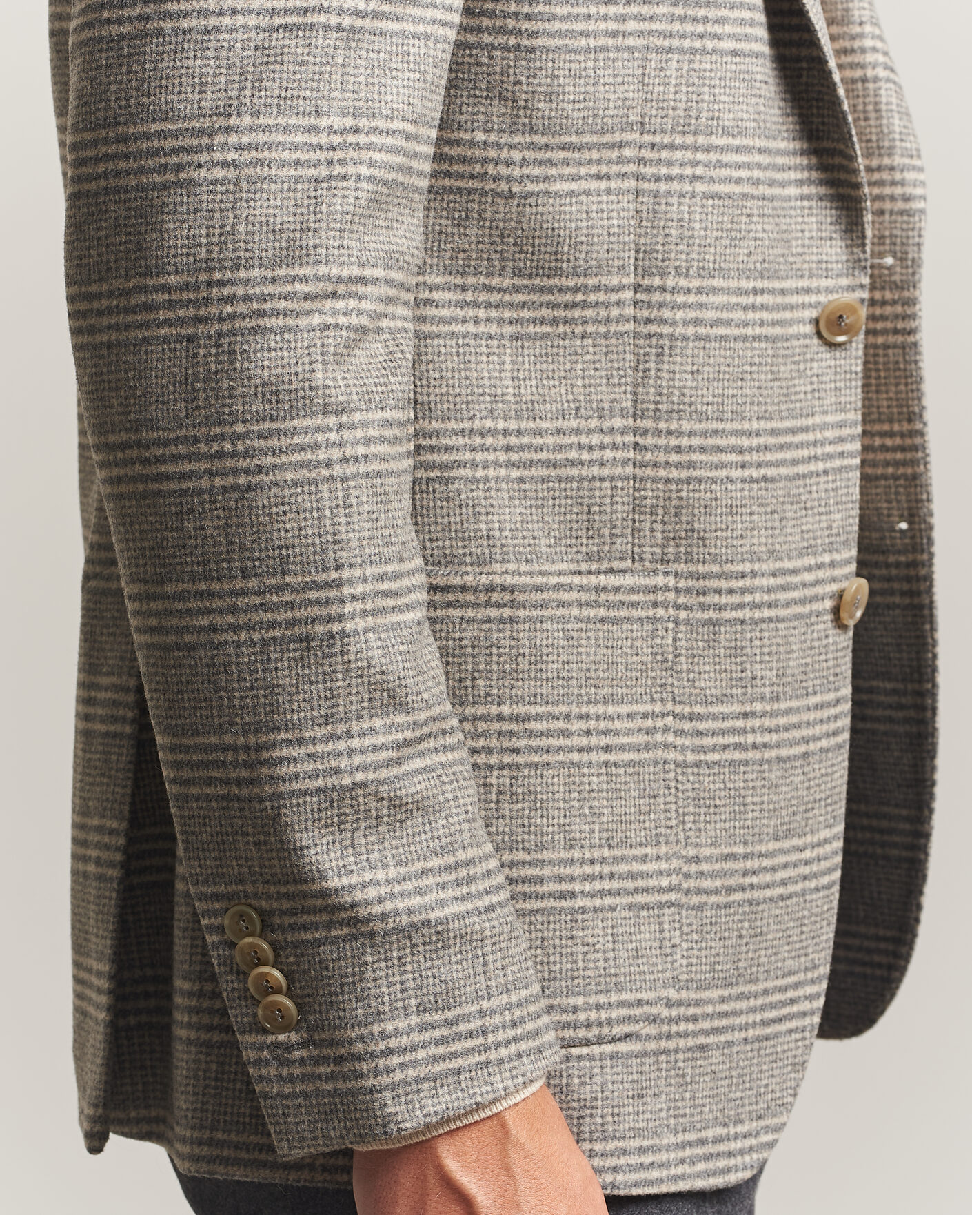 Uomini | Blazers | Morris | Soft Glencheck Blazer Brown