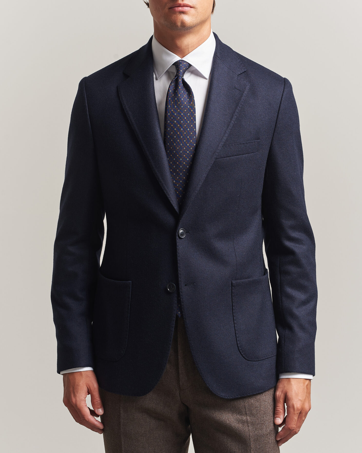 Uomini | Blazers | Morris | Wool Jersey Blazer Navy