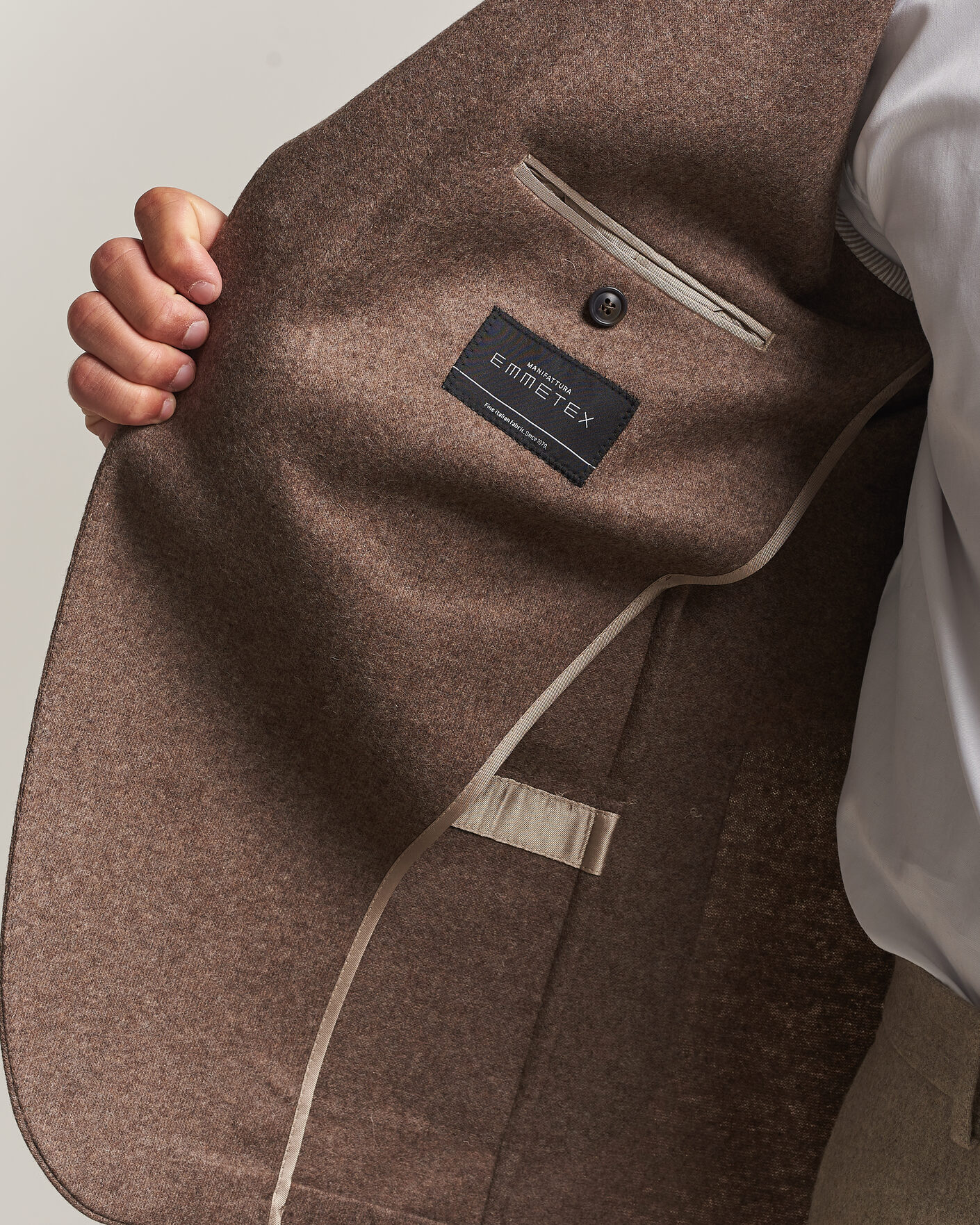 Uomini | Blazers | Morris | Wool Jersey Blazer Brown