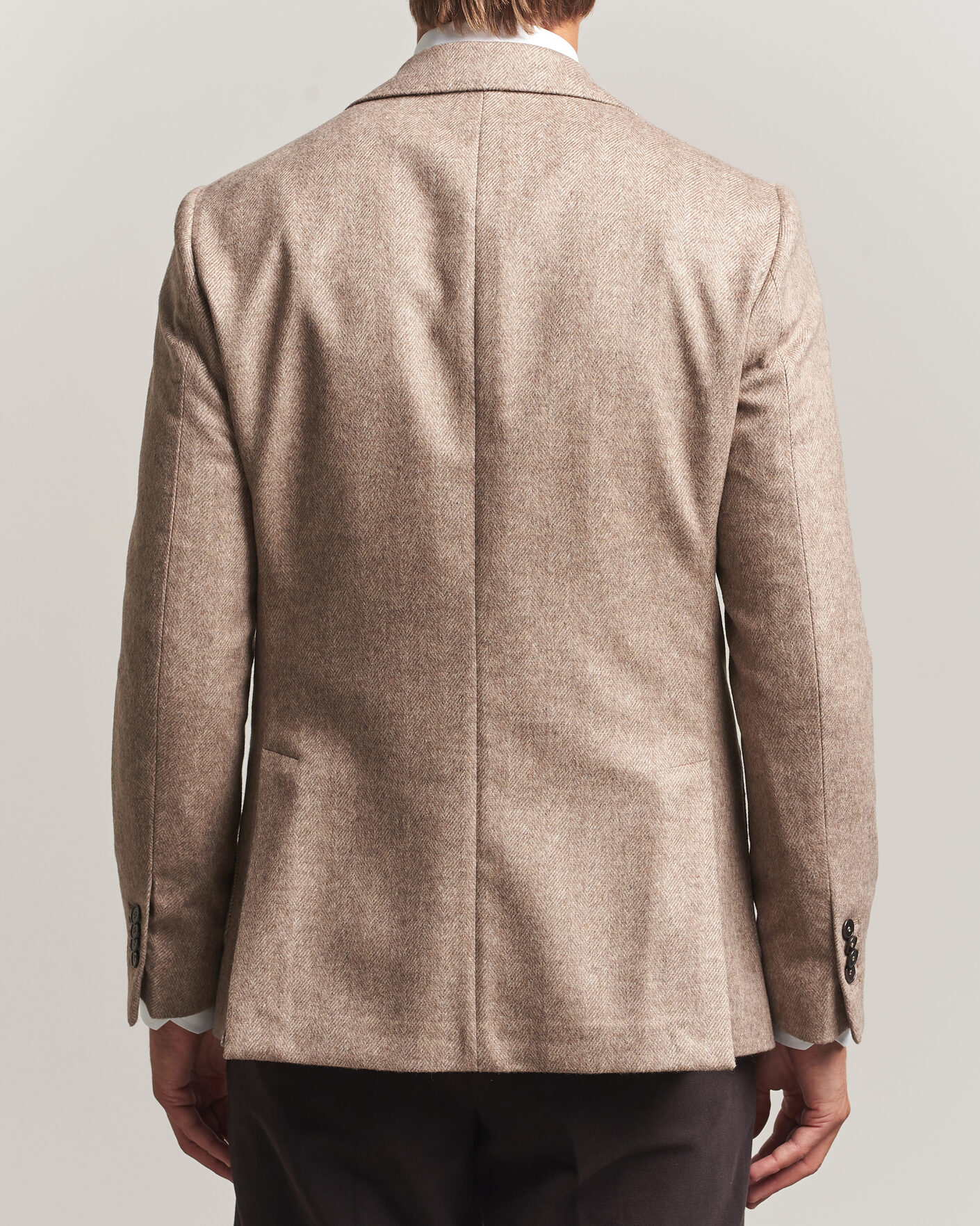 Uomini | Blazers | Morris | Soft Herringbone Blazer Khaki