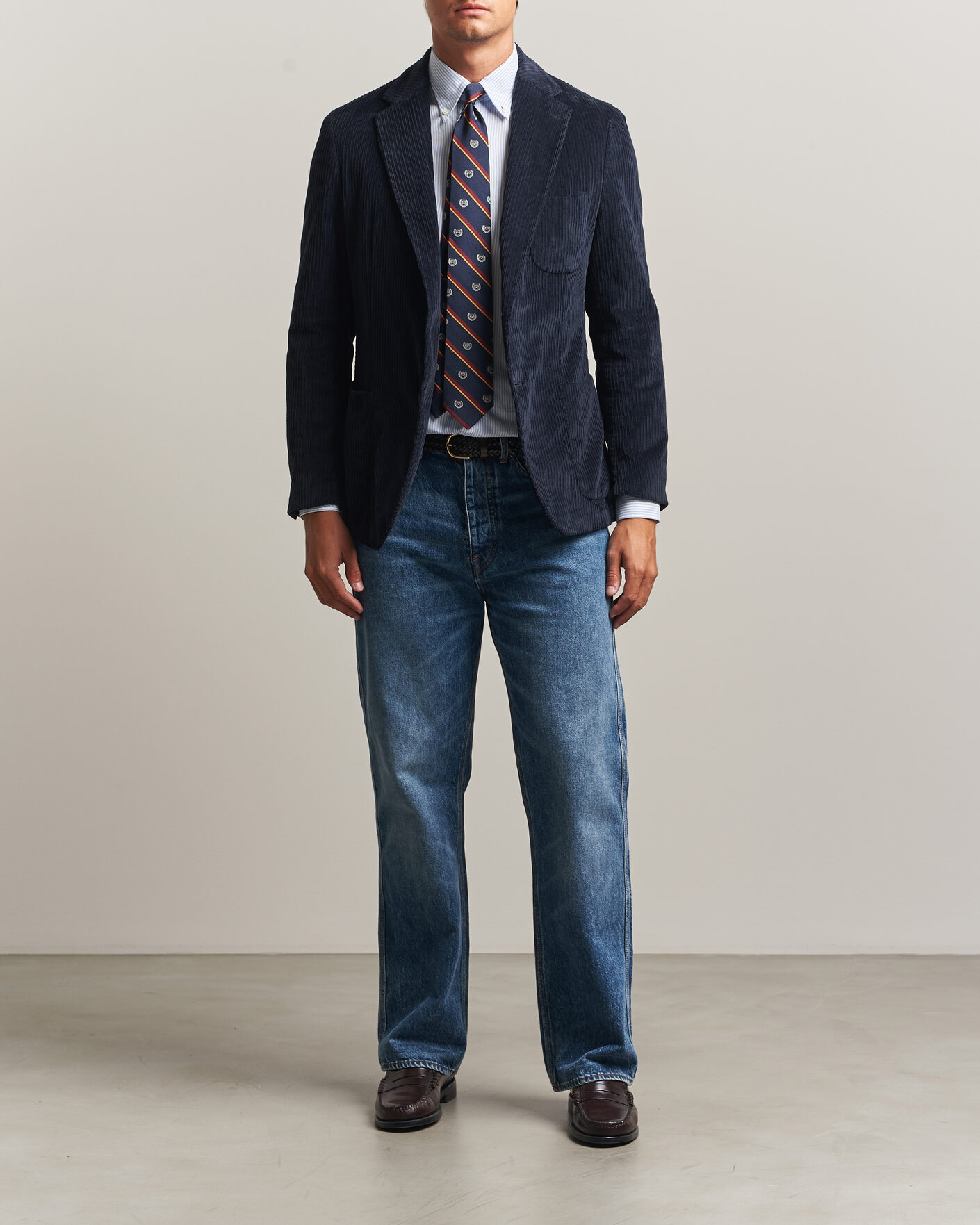 Uomini | Blazers | Morris | Washed Cord Blazer Navy