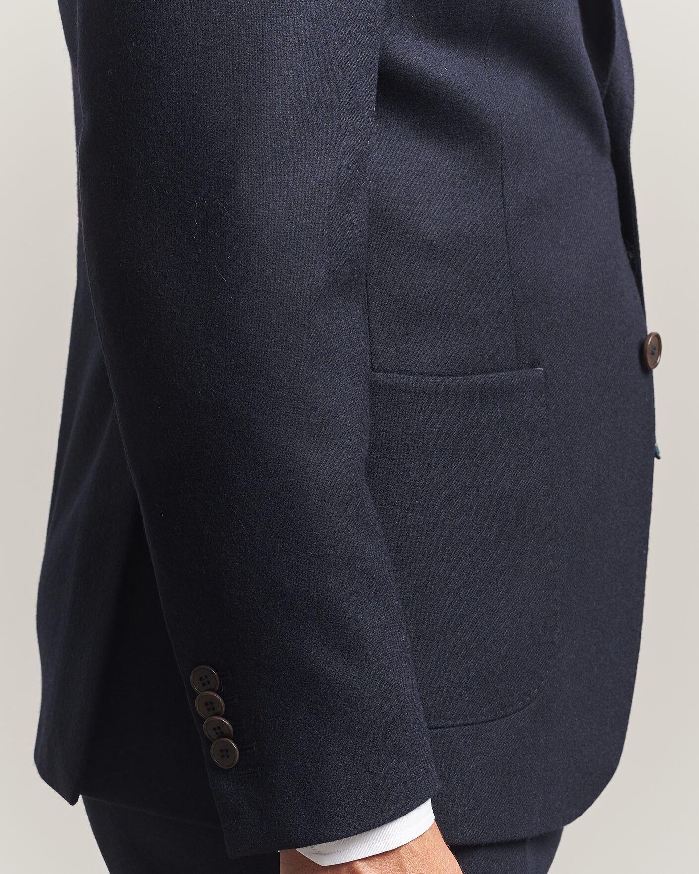 Uomini | Blazers | Morris | Flannel Suit Blazer Navy
