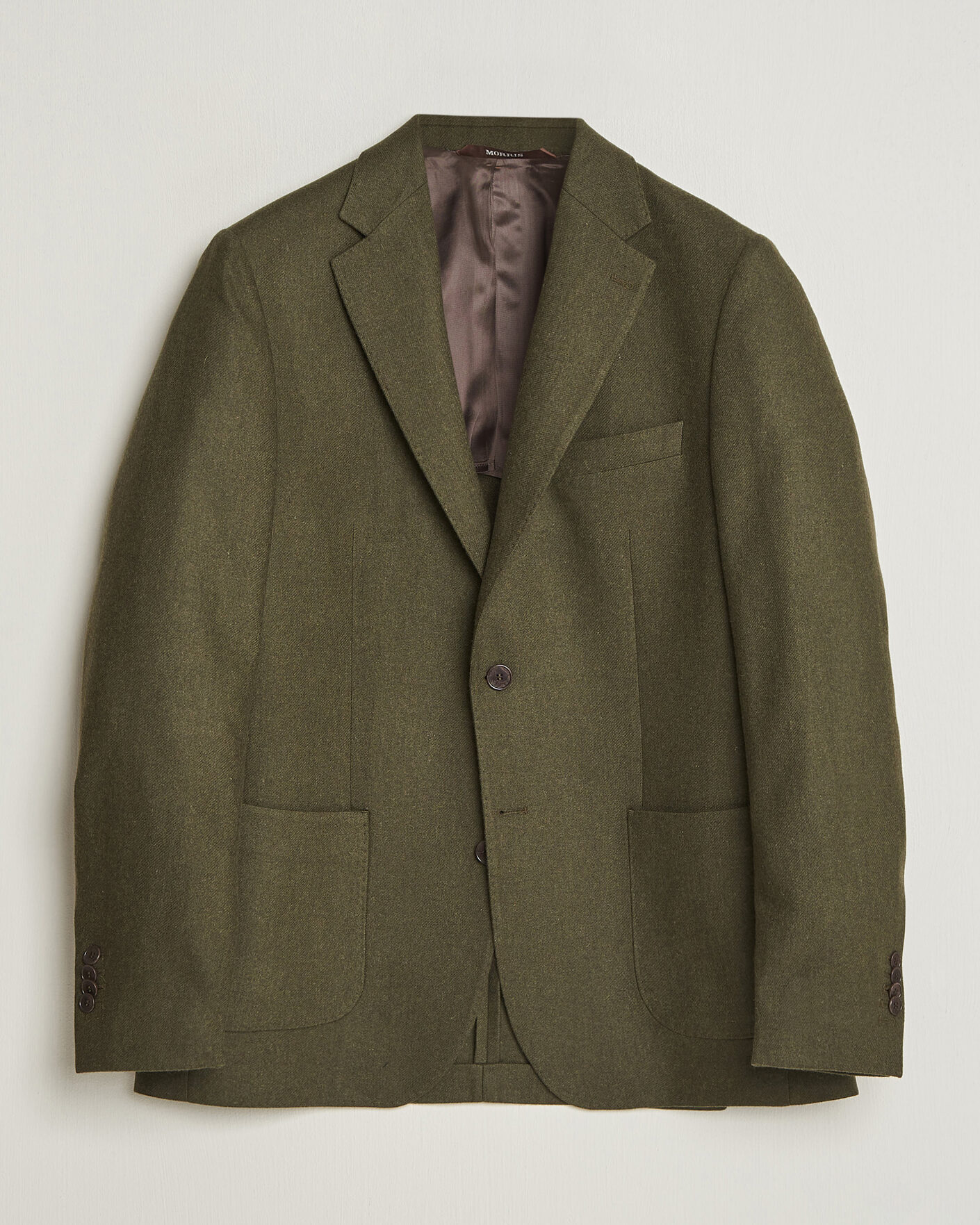 Uomini | Blazers | Morris | Flannel Suit Blazer Green