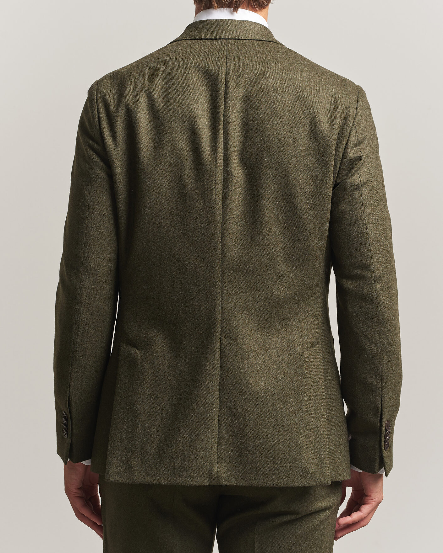 Uomini | Blazers | Morris | Flannel Suit Blazer Green