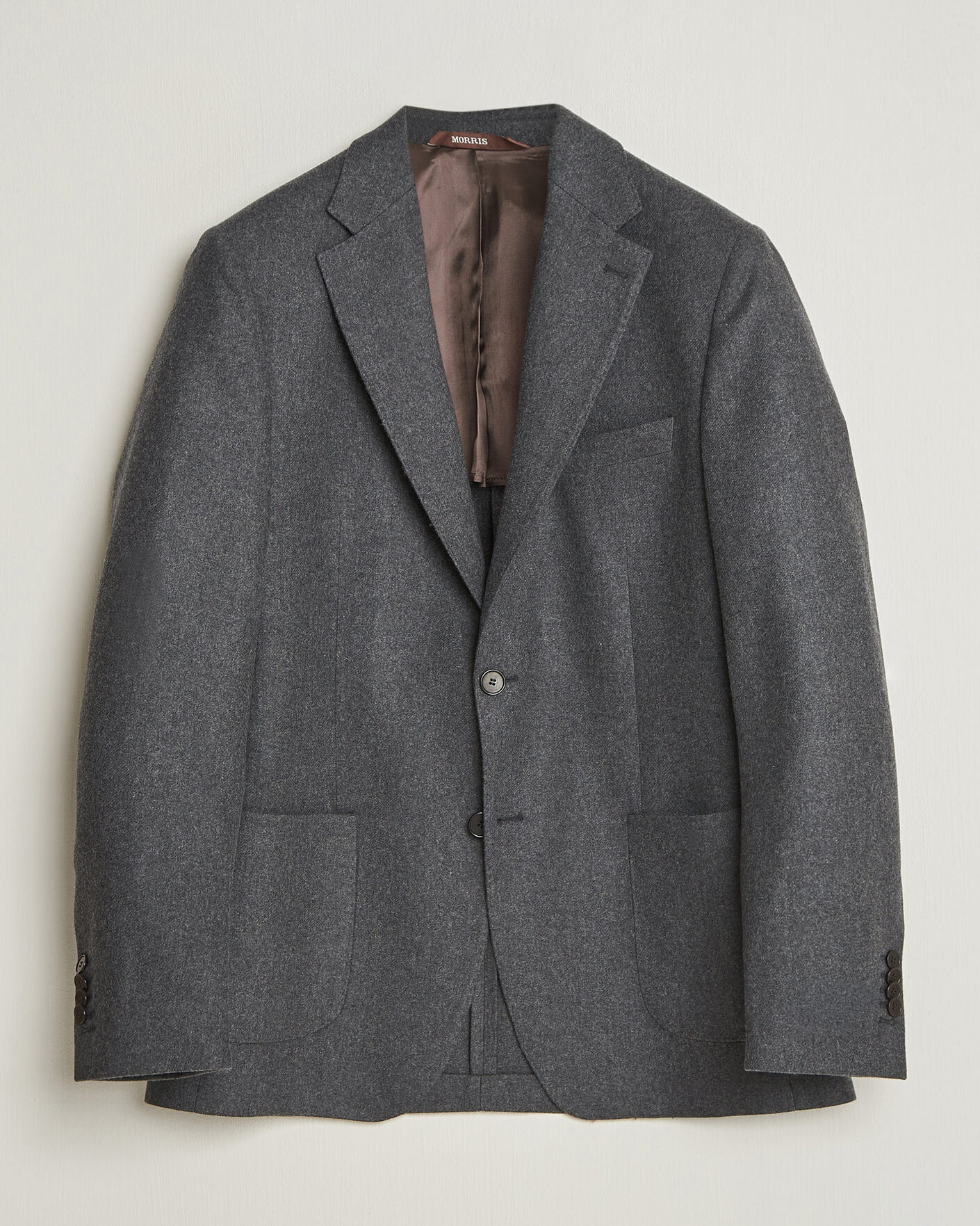 Uomini | Blazers | Morris | Flannel Suit Blazer Grey
