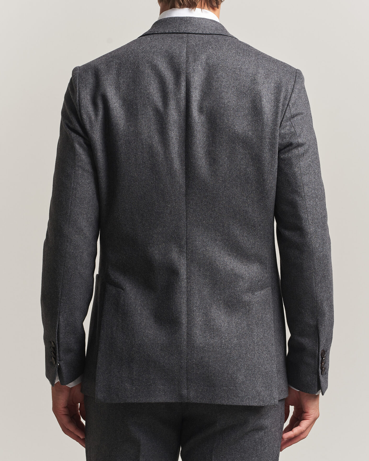 Uomini | Blazers | Morris | Flannel Suit Blazer Grey