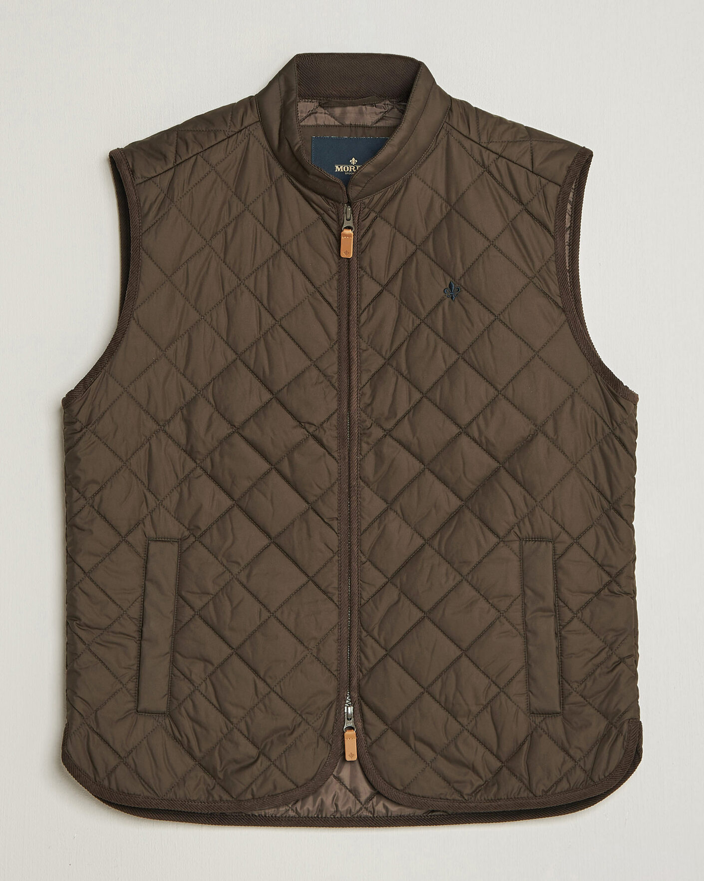 Uomini | Gilet | Morris | Teddy Quilted Vest Brown