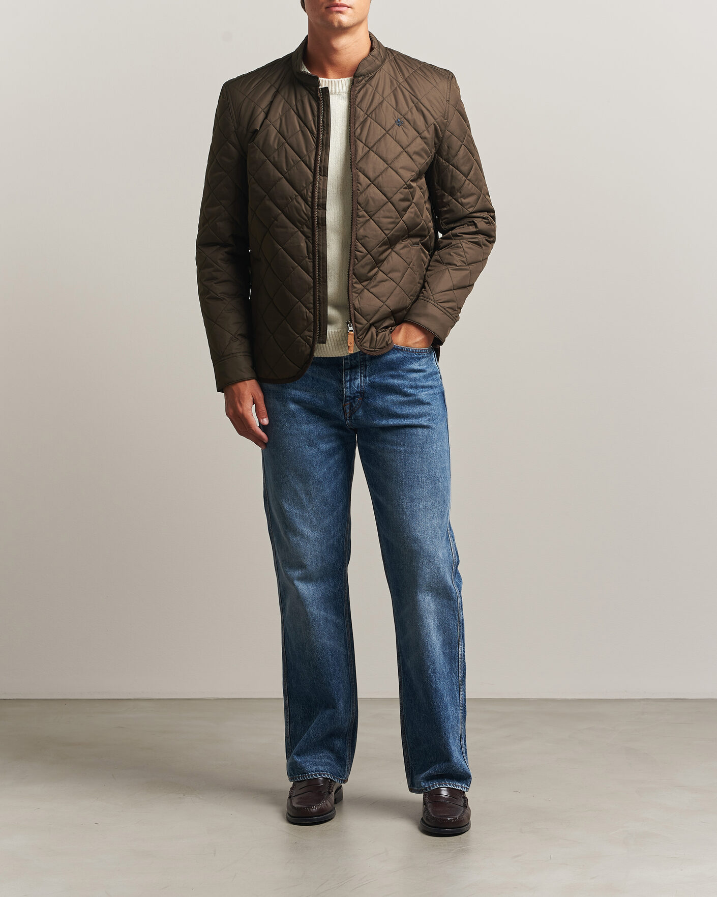 Uomini | Giacche | Morris | Teddy Quilted Jacket Brown