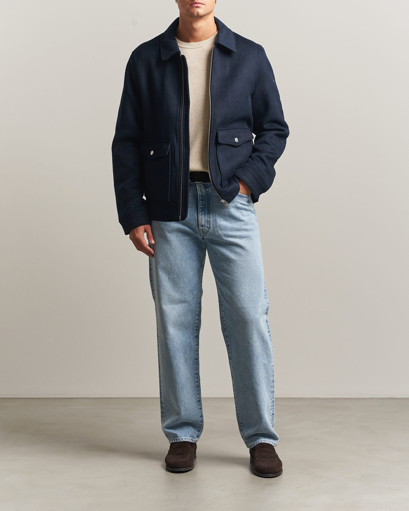 Uomini | Giacche | Morris | Wallace Wool Jacket Blue