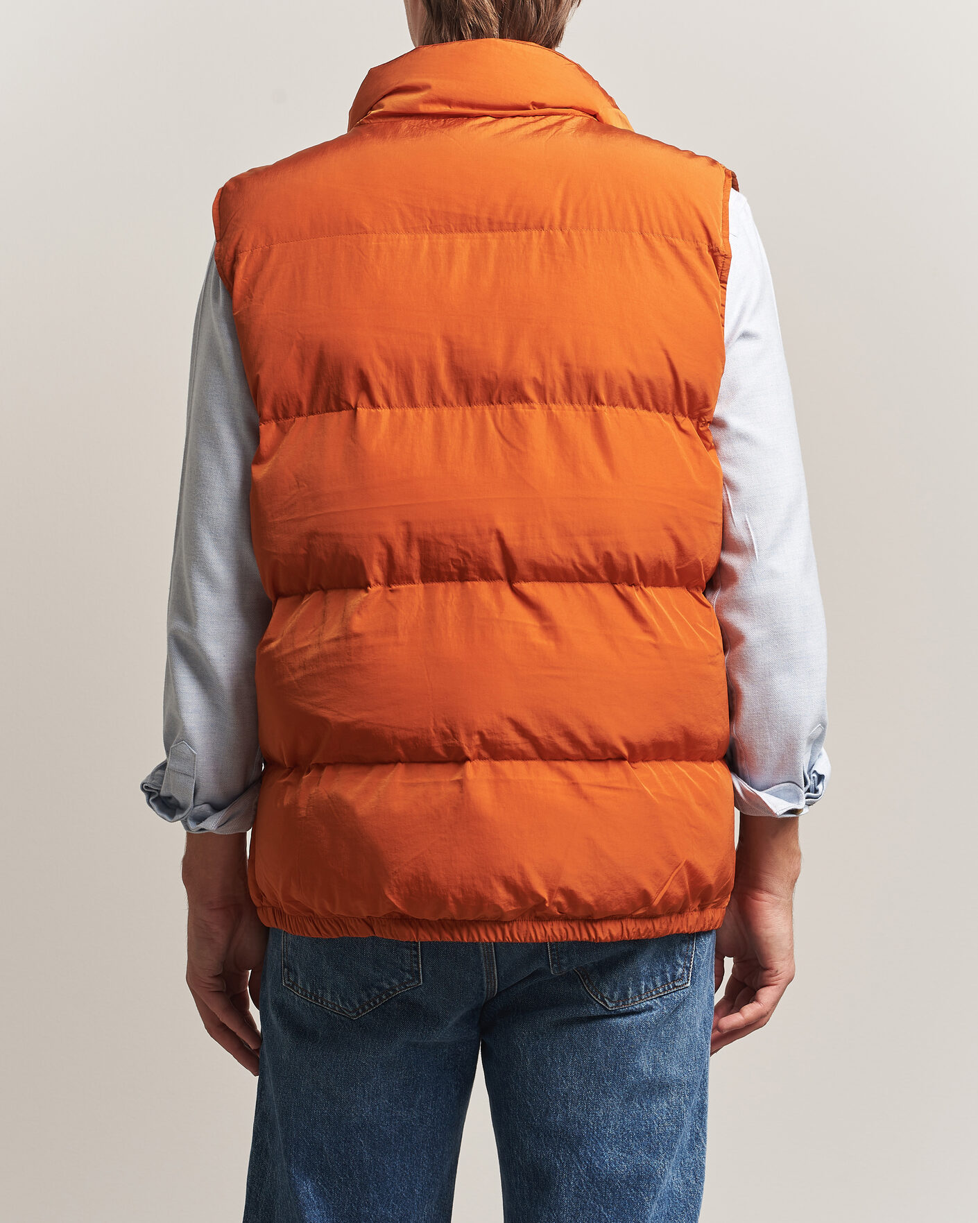Uomini | Gilet | Morris | Lennox Puffer Vest Orange