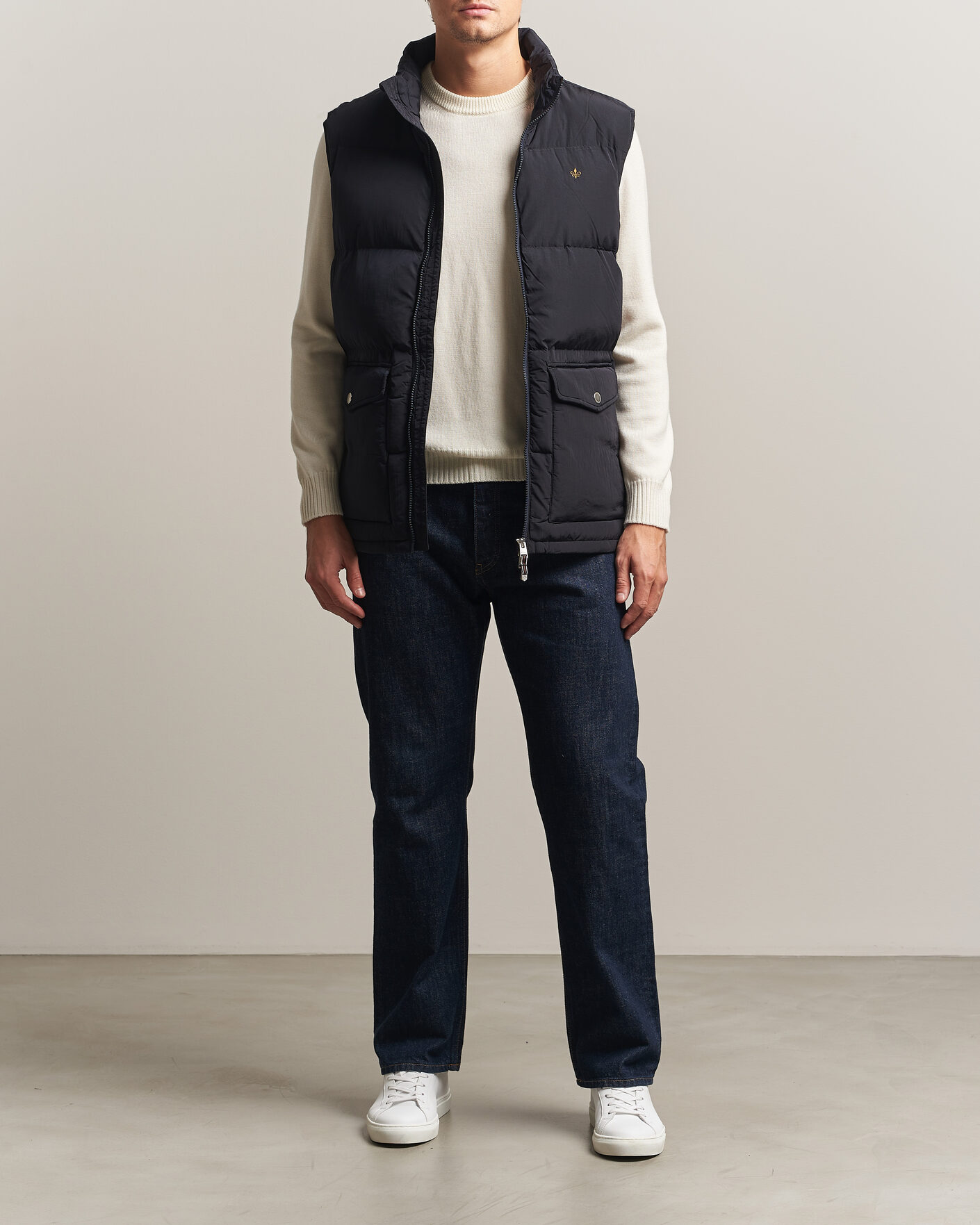 Uomini | Gilet | Morris | Lennox Puffer Vest Blue