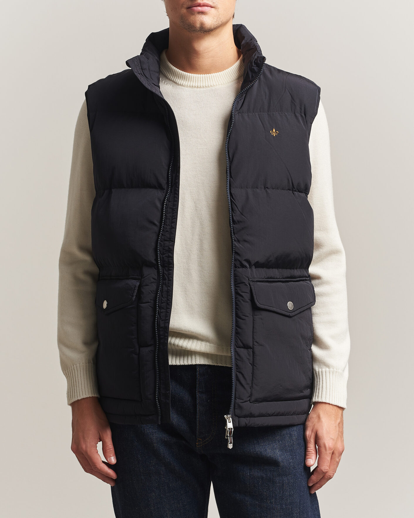Uomini | Gilet | Morris | Lennox Puffer Vest Blue