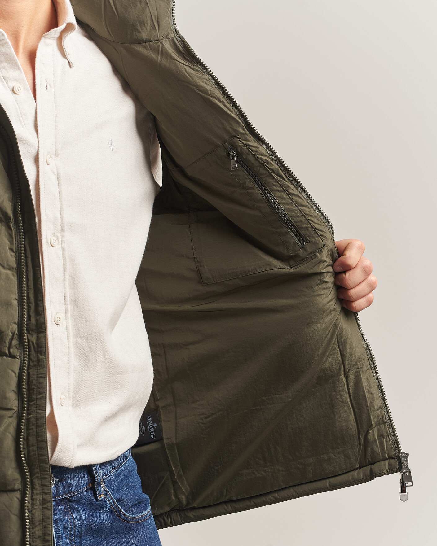 Uomini | Gilet | Morris | Lennox Puffer Vest Olive