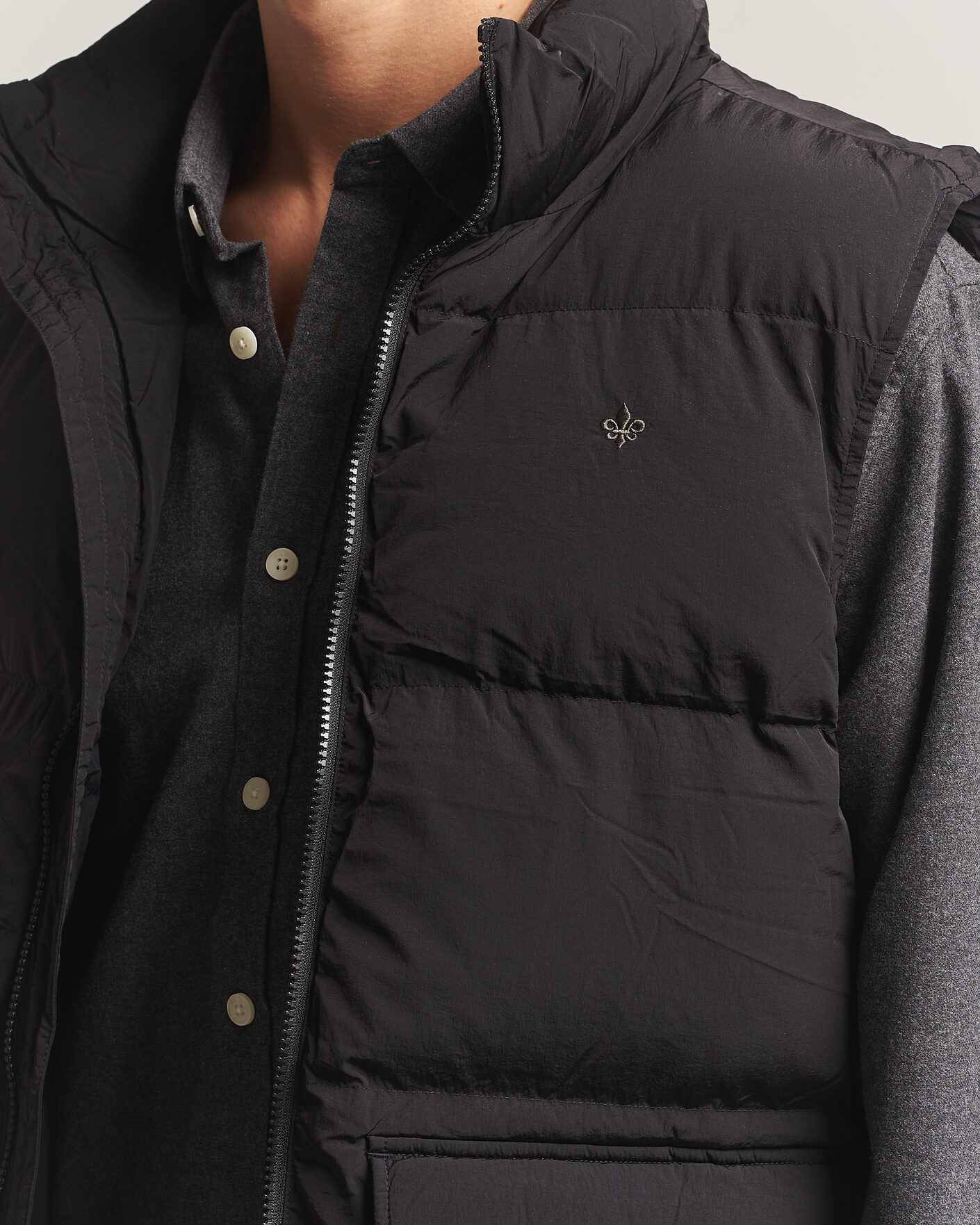 Uomini | Gilet | Morris | Lennox Puffer Vest Black