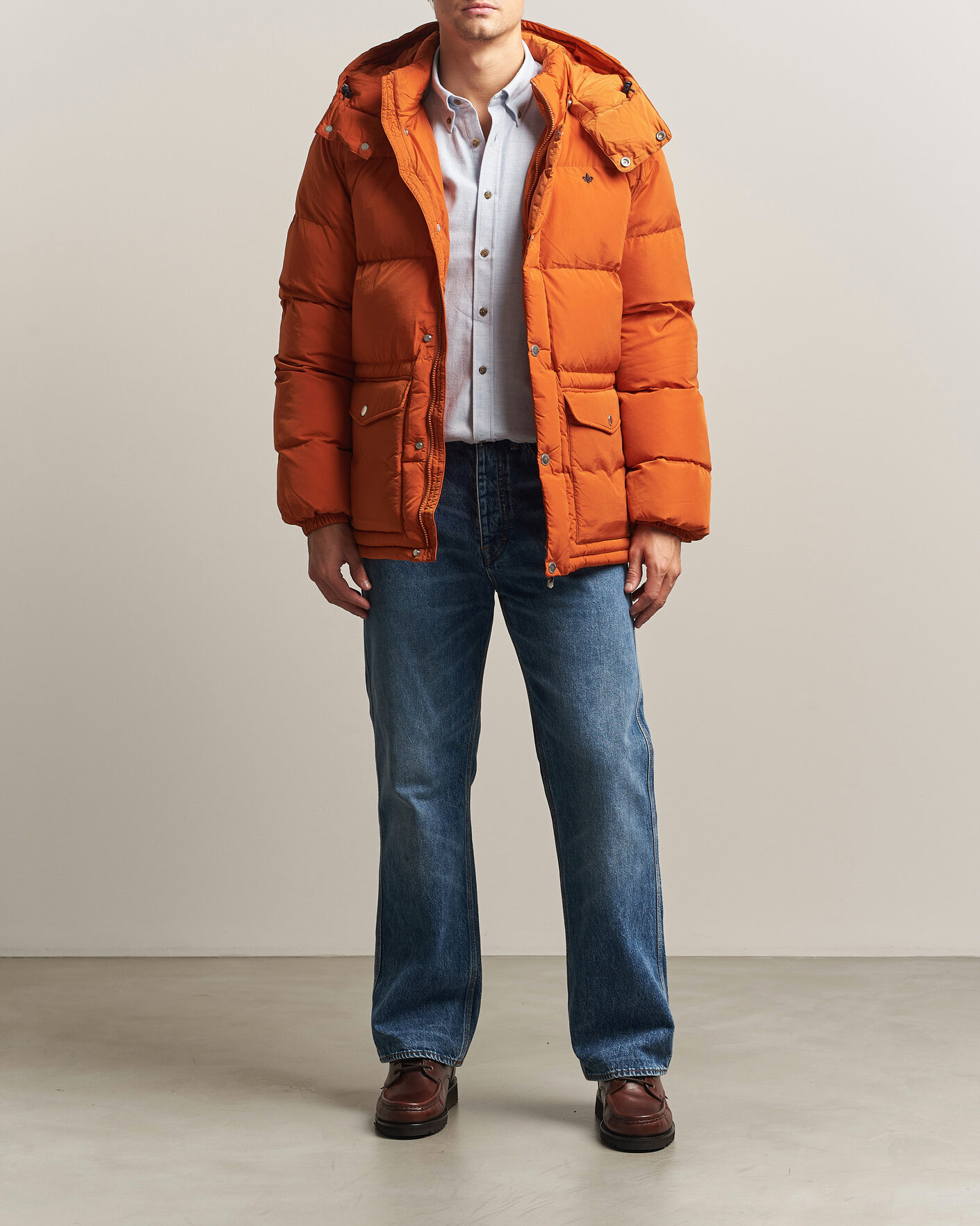 Uomini | Giacche | Morris | Lennox Puffer Jacket Orange