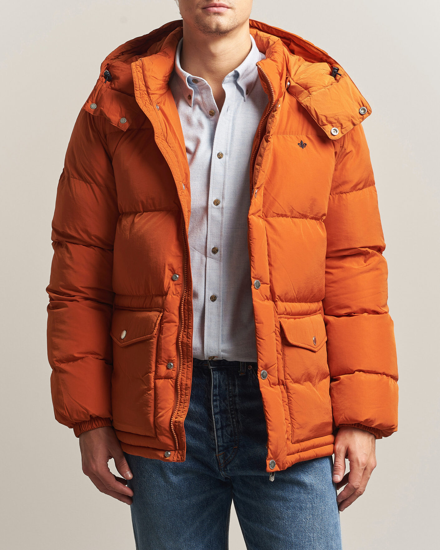 Uomini | Giacche | Morris | Lennox Puffer Jacket Orange