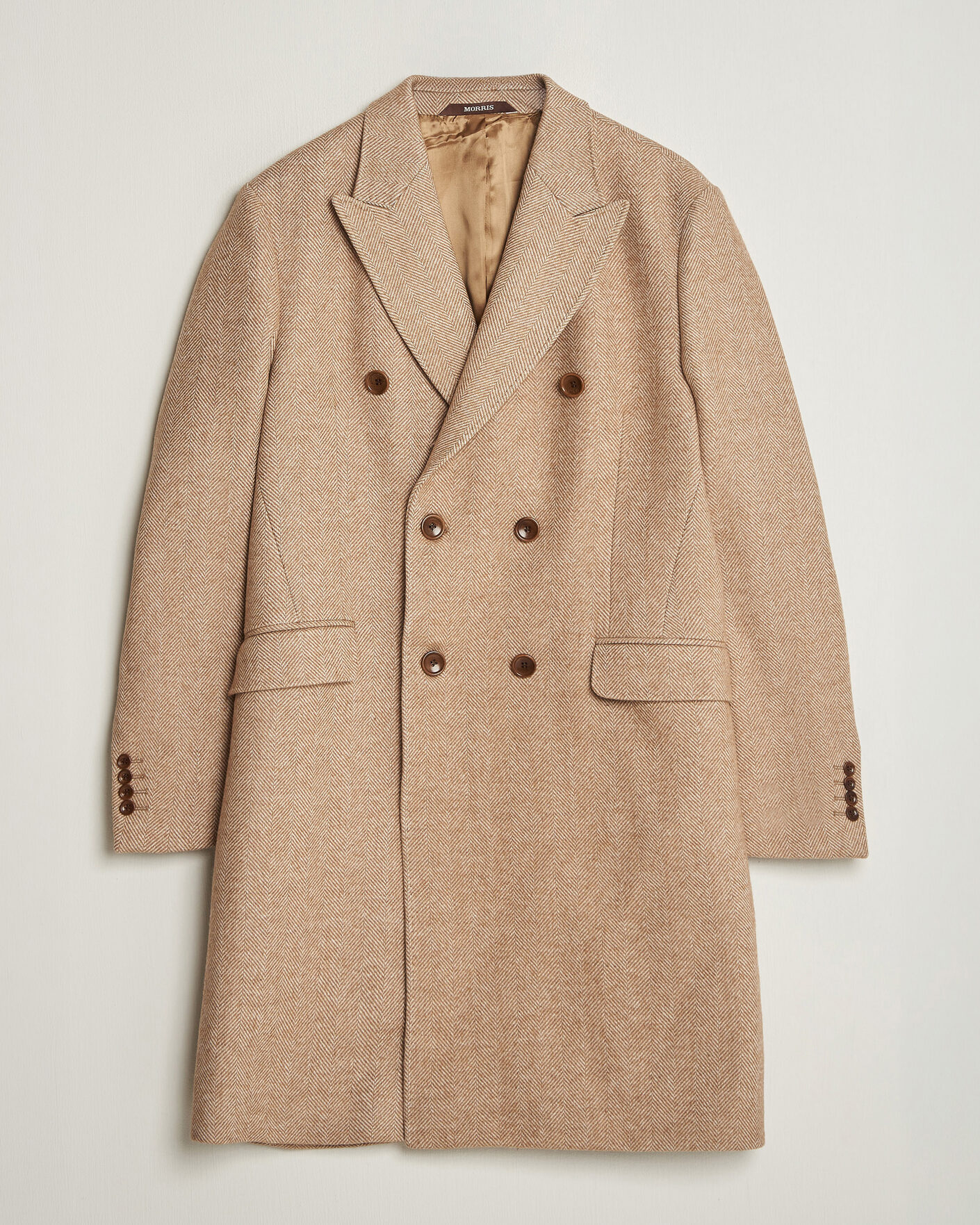 Uomini | Giacche | Morris | Herringbone DB Coat Camel