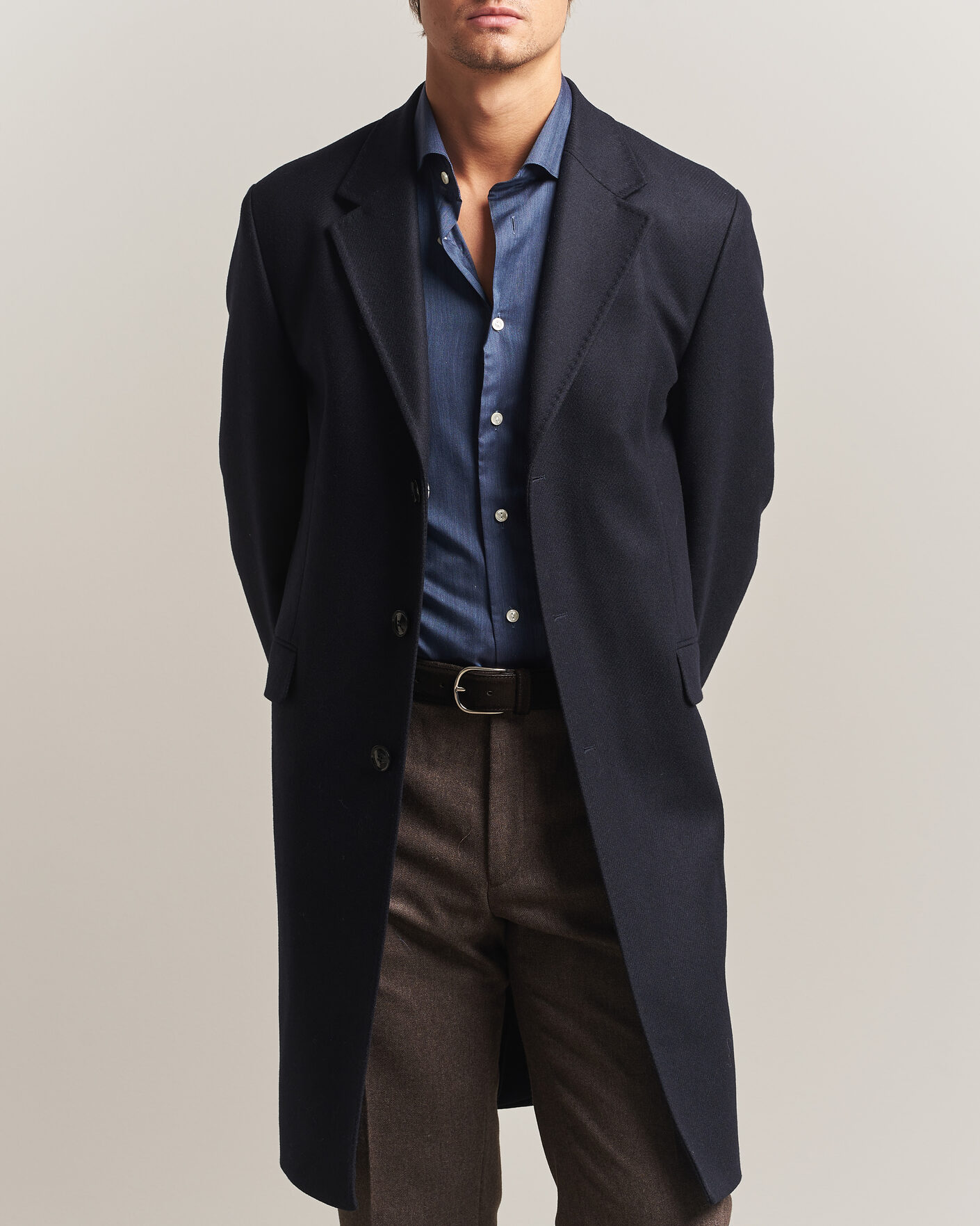 Uomini | Giacche | Morris | Ben Wool Coat Navy