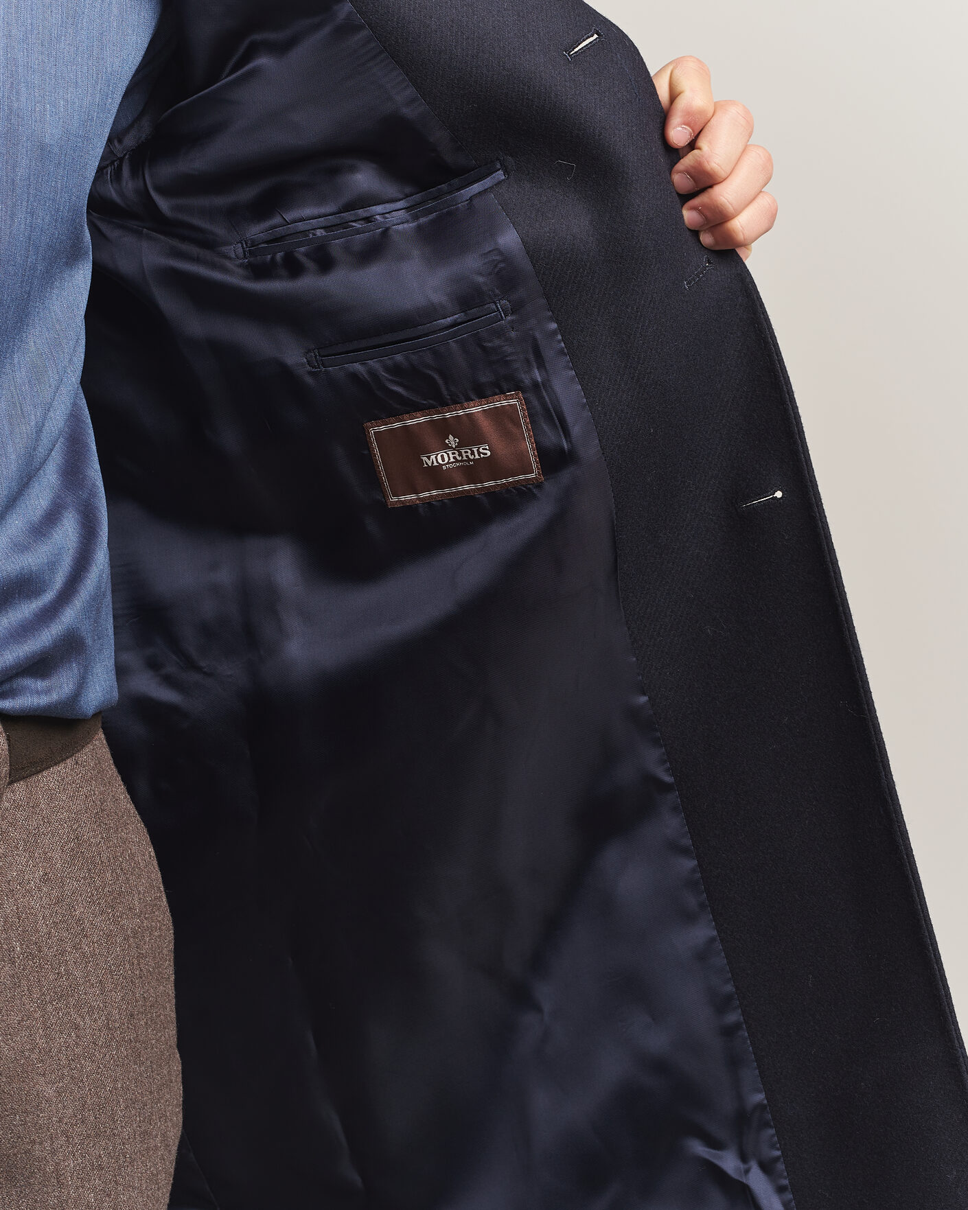 Uomini | Giacche | Morris | Ben Wool Coat Navy