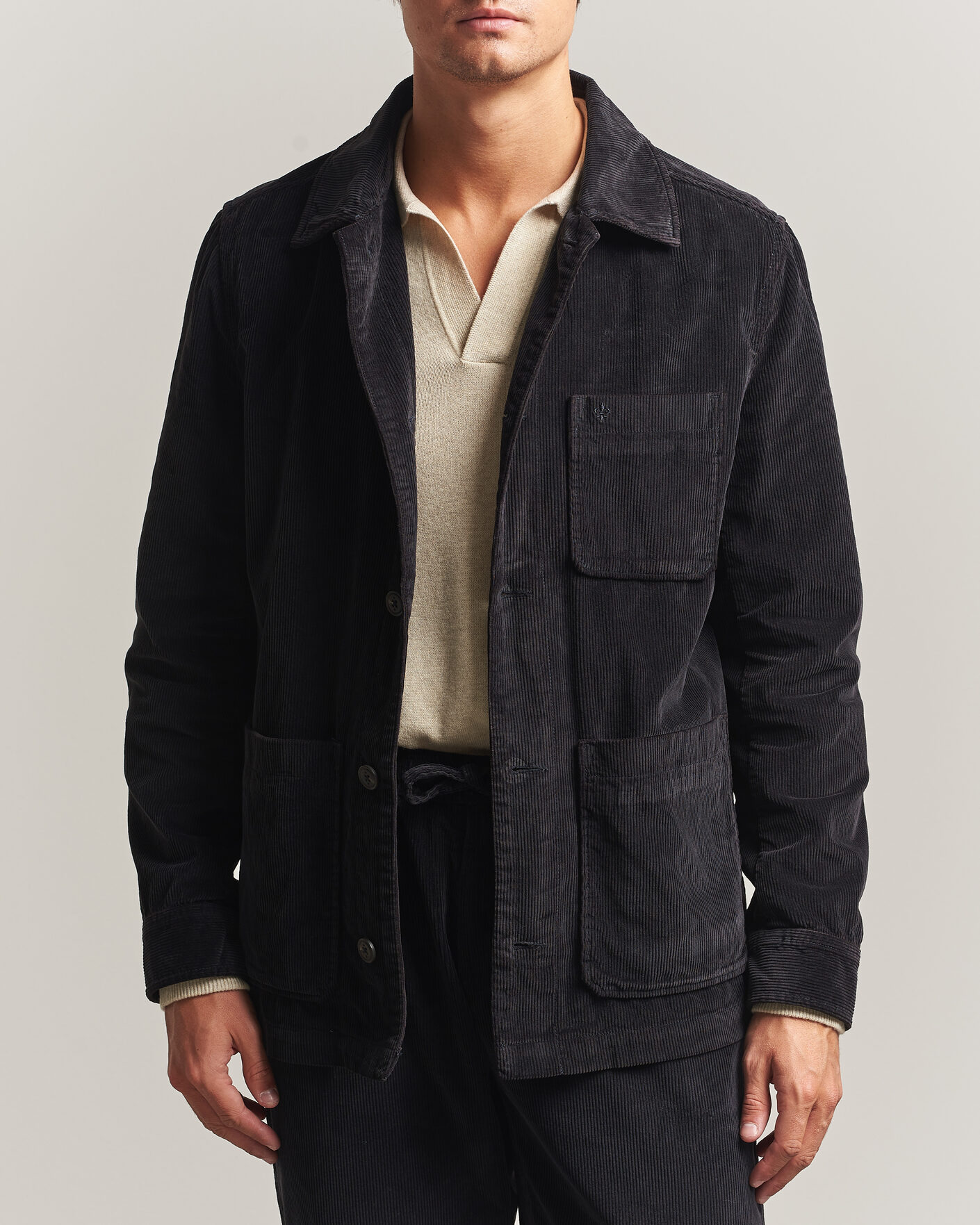 Uomini | Camicie | Morris | Fenix Cord Shirt Jacket Blue
