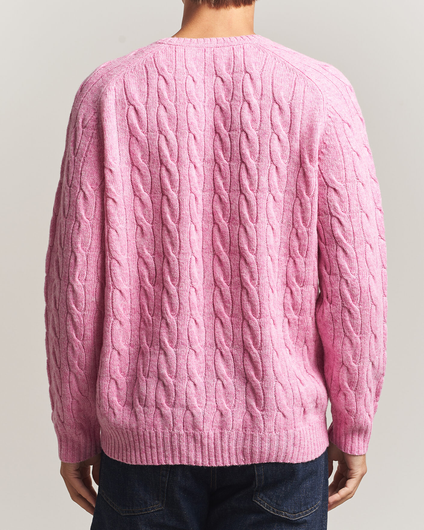 Uomini | Maglieria | Morris | Archard Cable Sweater Pink