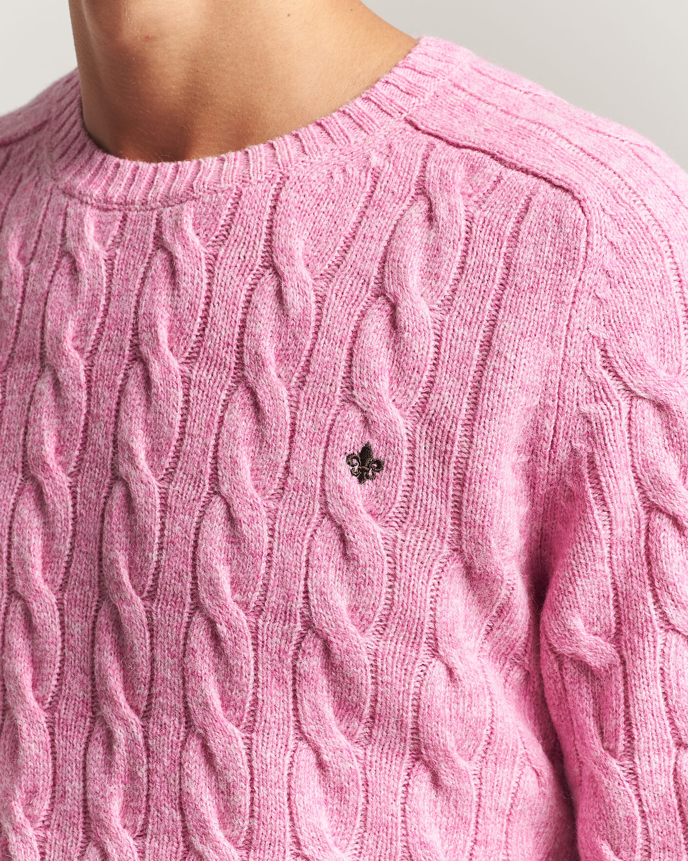 Uomini | Maglieria | Morris | Archard Cable Sweater Pink