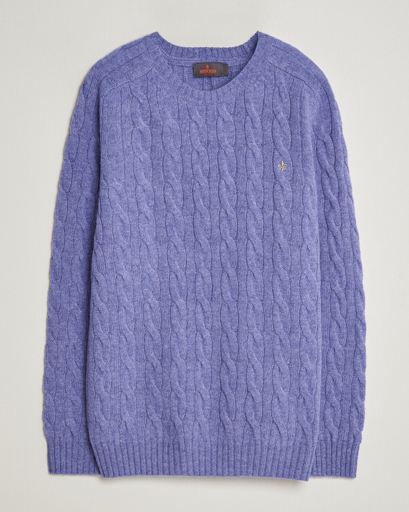 Uomini | Maglieria | Morris | Archard Cable Sweater Purple