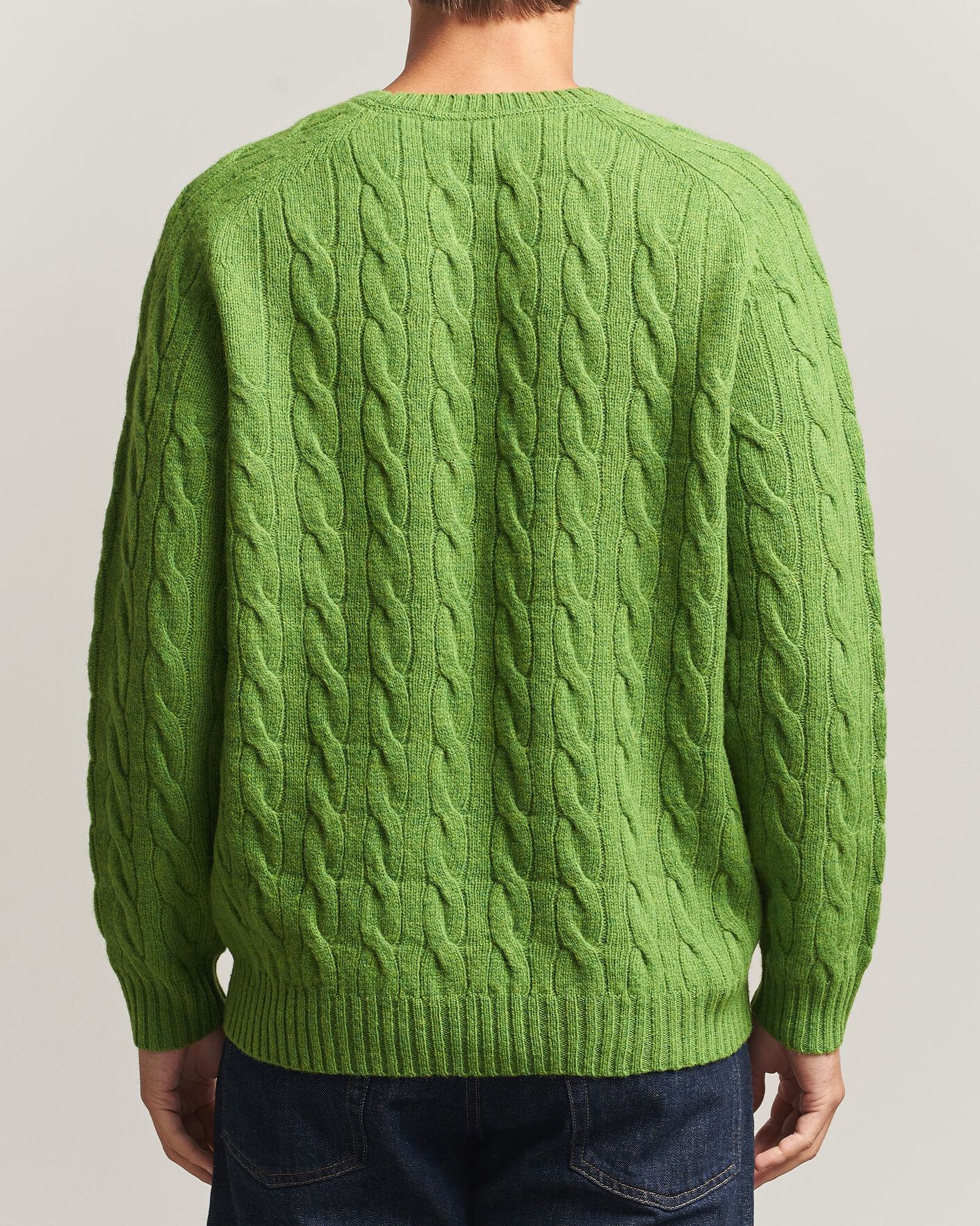 Uomini | Maglieria | Morris | Archard Cable Sweater Green