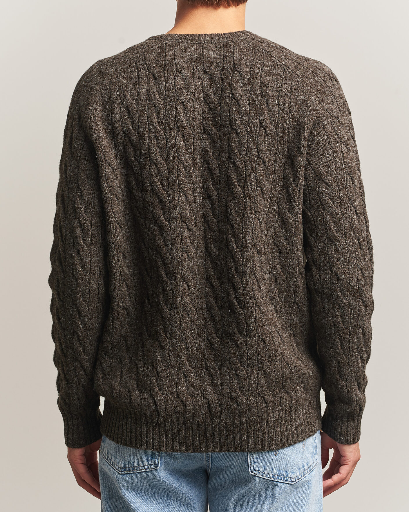 Uomini | Maglieria | Morris | Archard Cable Sweater Brown