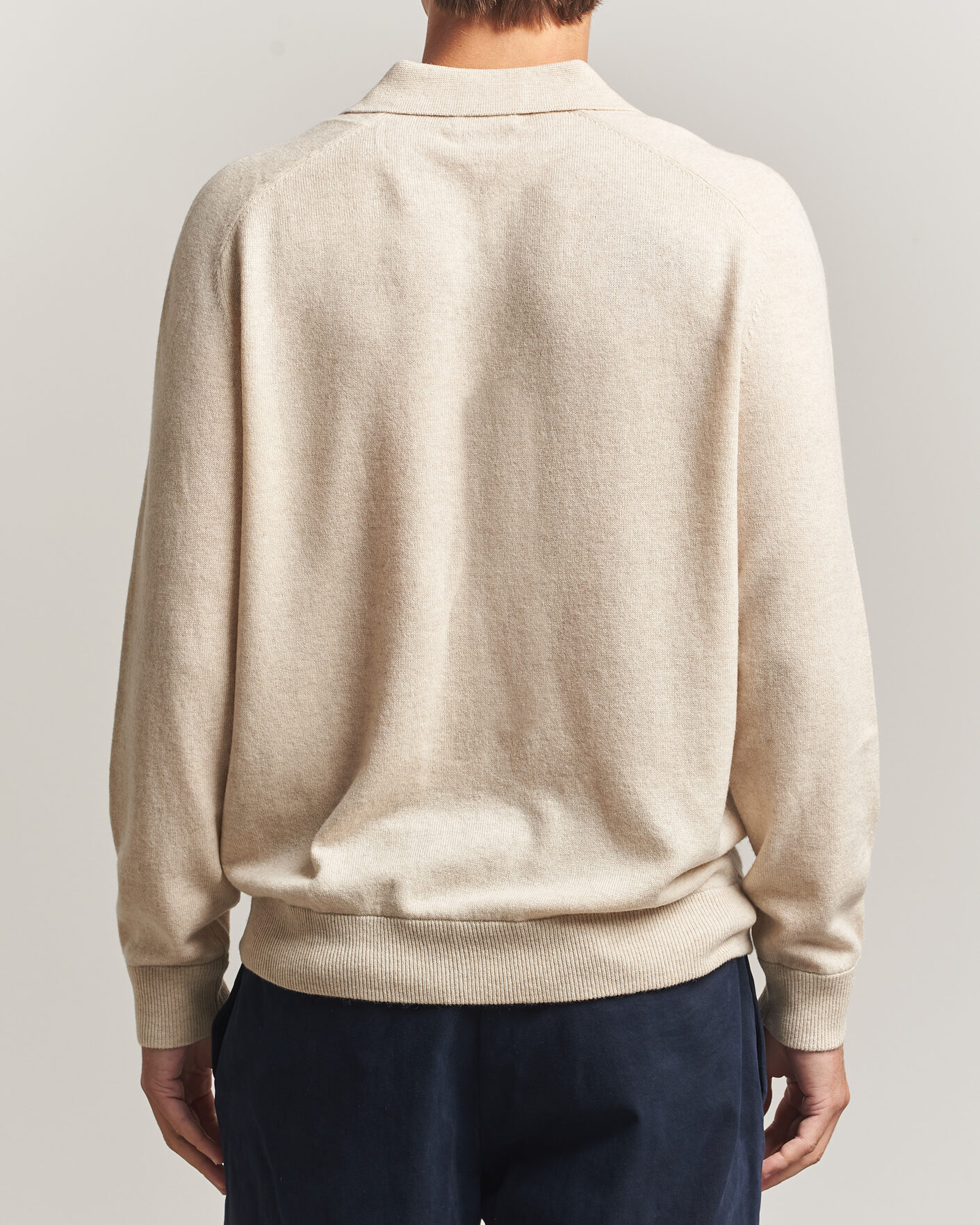 Uomini | Maglieria | Morris | Wilfred Cashmere Resort Polo Off White