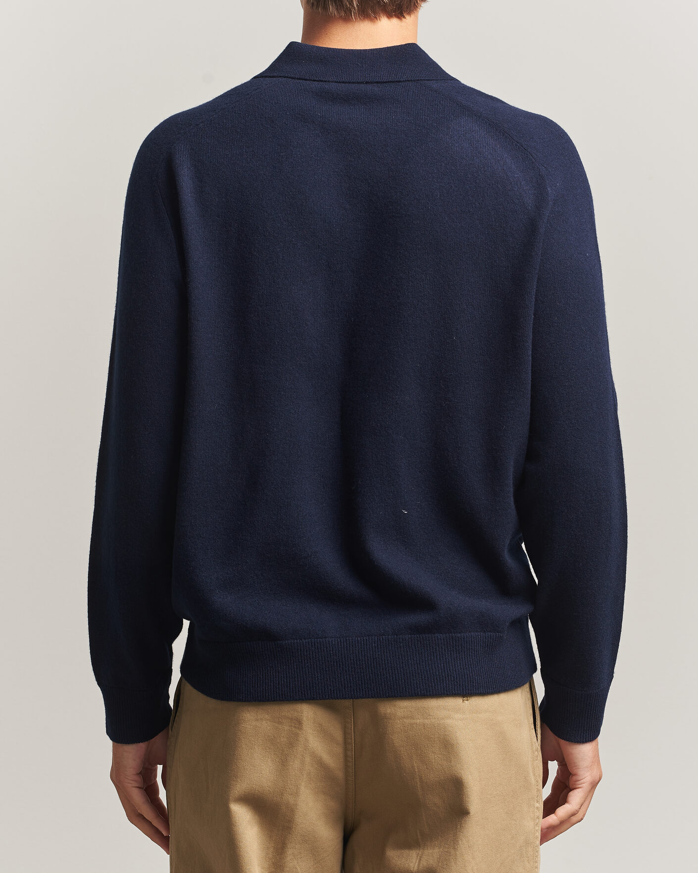 Uomini | Maglieria | Morris | Wilfred Cashmere Resort Polo Navy