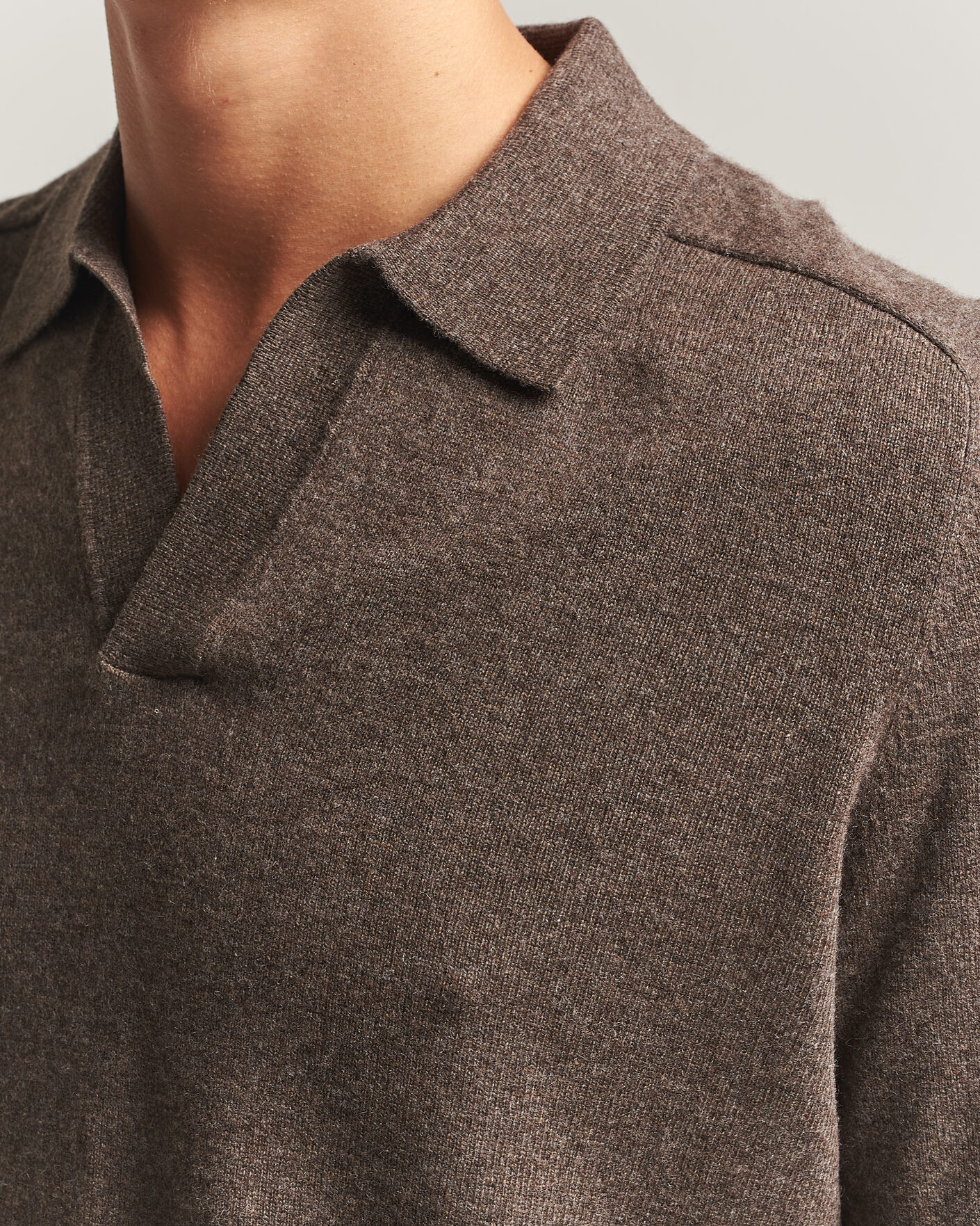 Uomini | Maglieria | Morris | Wilfred Cashmere Resort Polo Brown